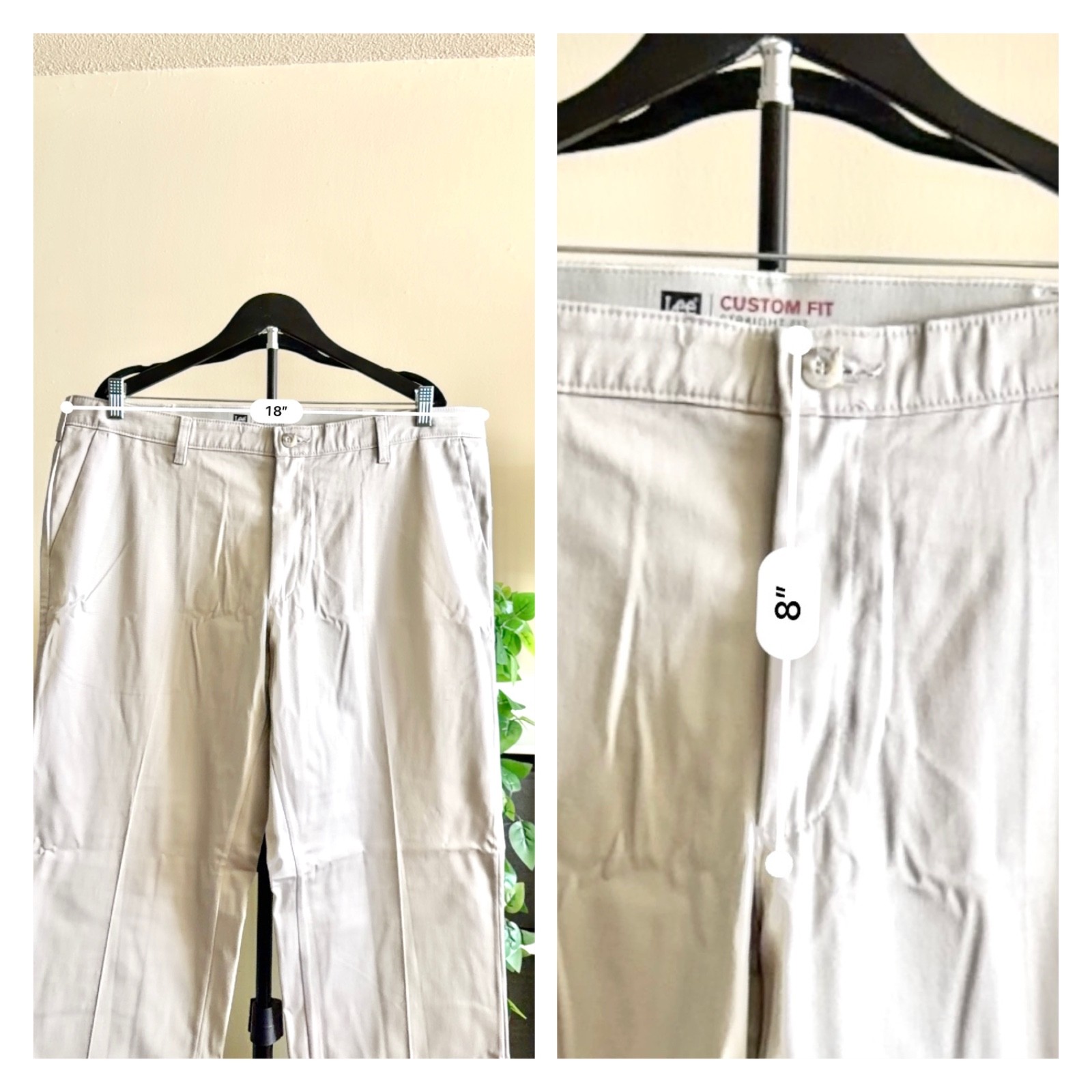EUC Lee Custom Fit Regular Straight Leg Khaki Men’s Pants 40×32 Jeans
