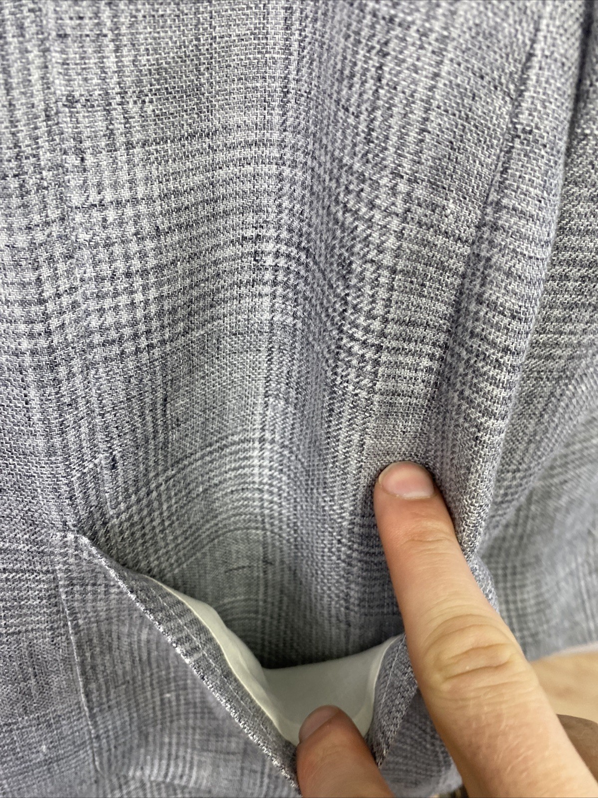 Richard James Savile Row 42R BESPOKE 2023 POW Glen Check Handmade Linen Jacket