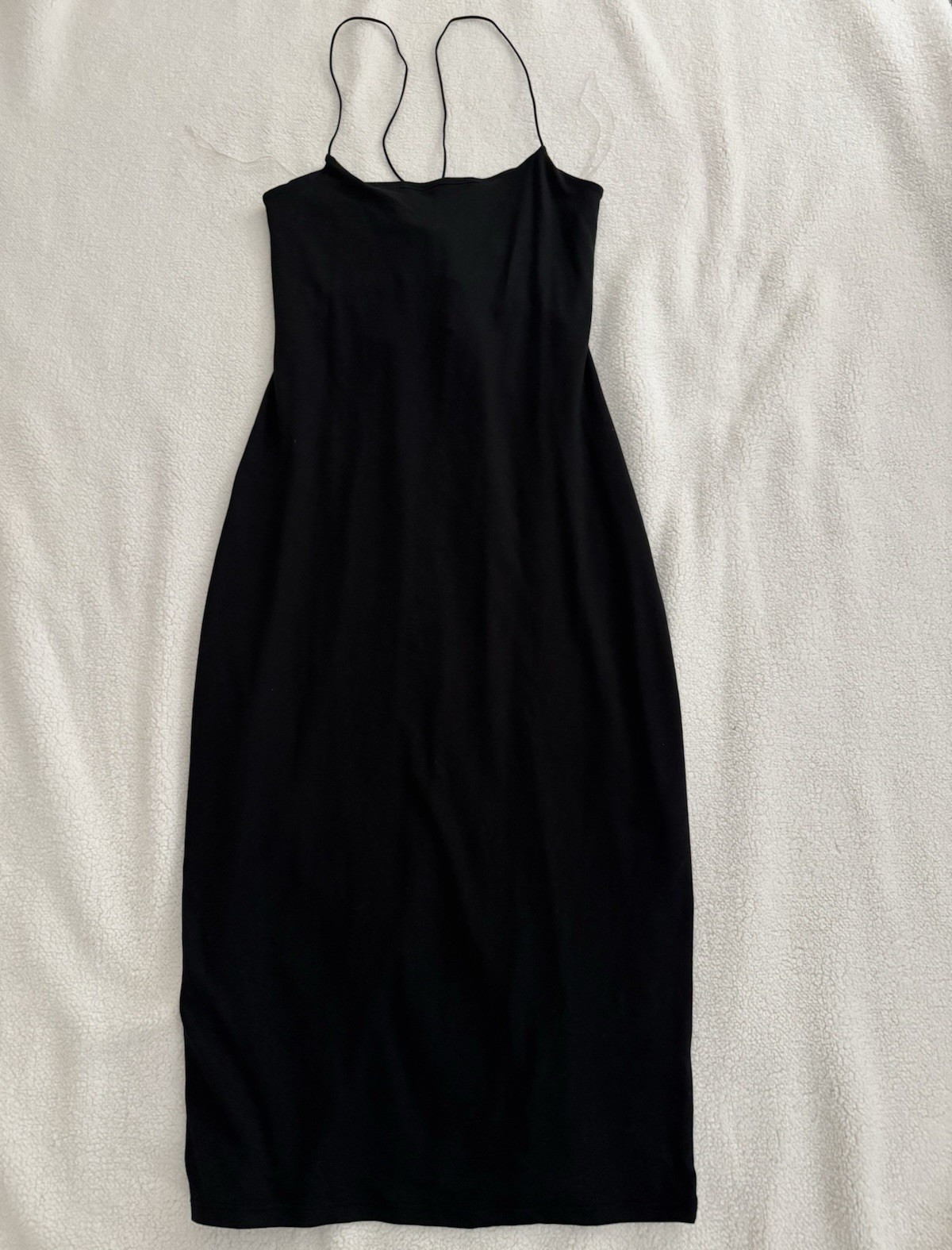 Fashion Nova Black Lace-Up Lace Accent Wide-Leg Jumpsuit Spaghetti Strap M