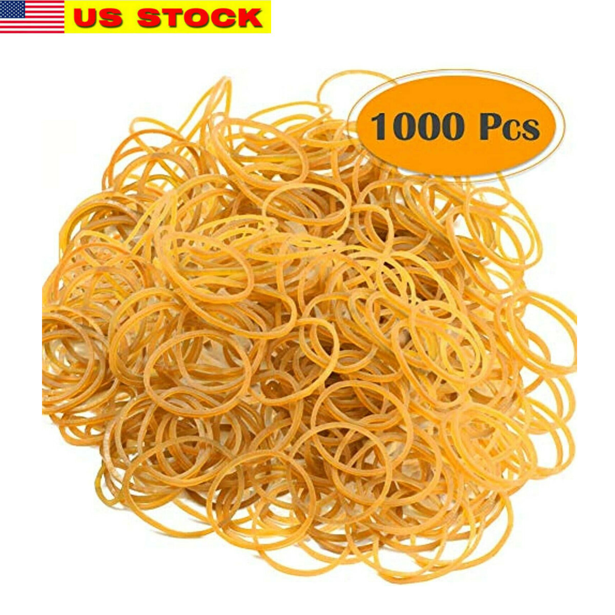 1000 Pieces Elastic Bands Small Rubber Bands for Office or Bank or Home
