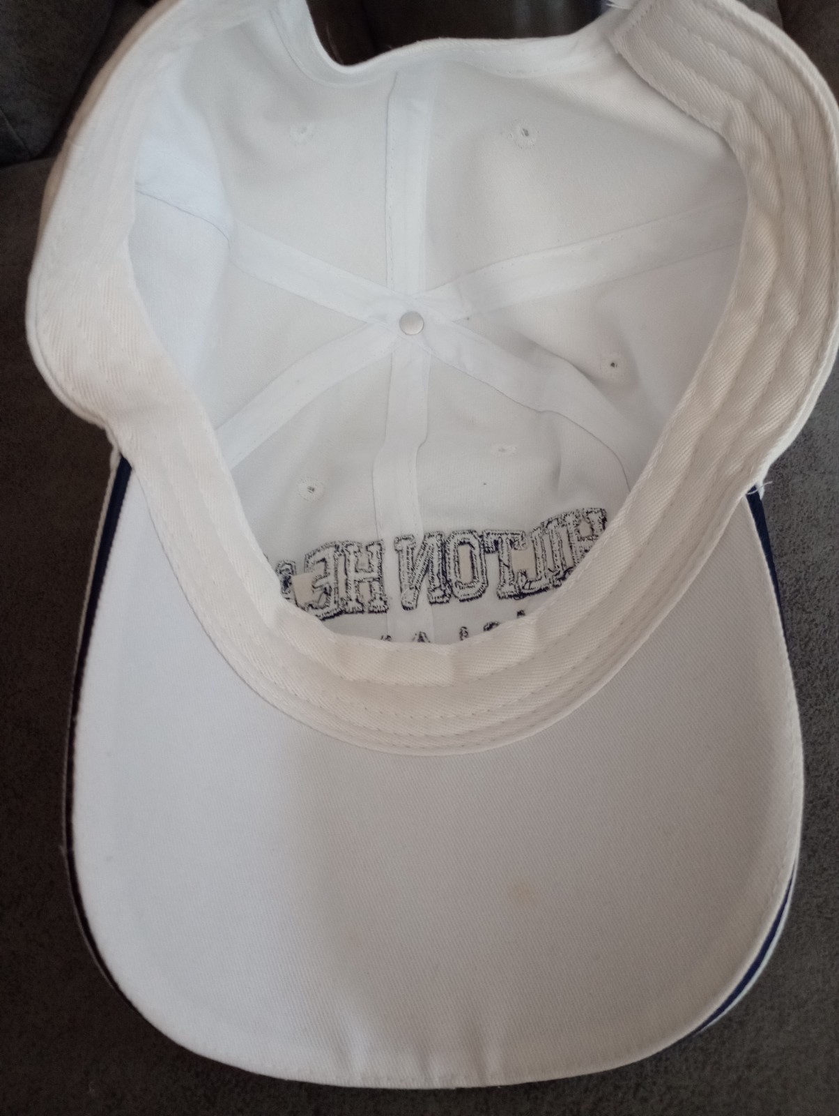 Hilton Head Island SC Adjustable Baseball Cap with Strapback Palm Tree, Crescent