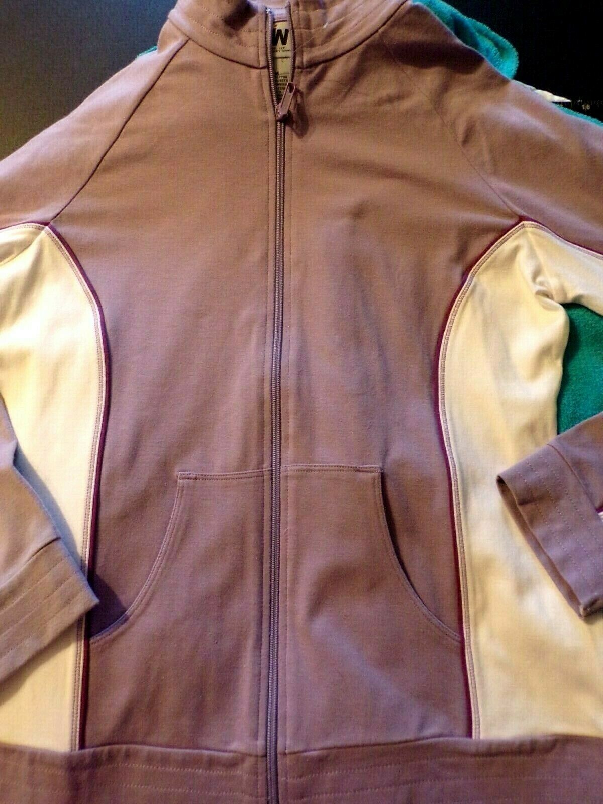 JW Active A Division of JUNCTION WEST Full Zip Jacket Purple White