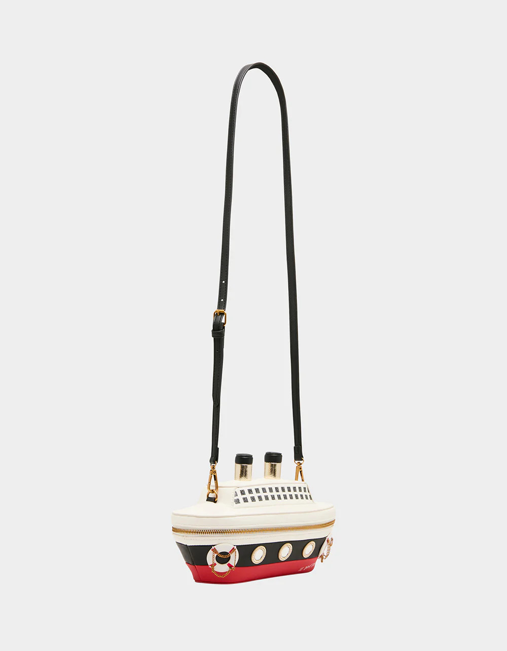 Betsey Johnson Kitsch Ship Tease Multi Color Cruise Ship Crossbody Bag NWT