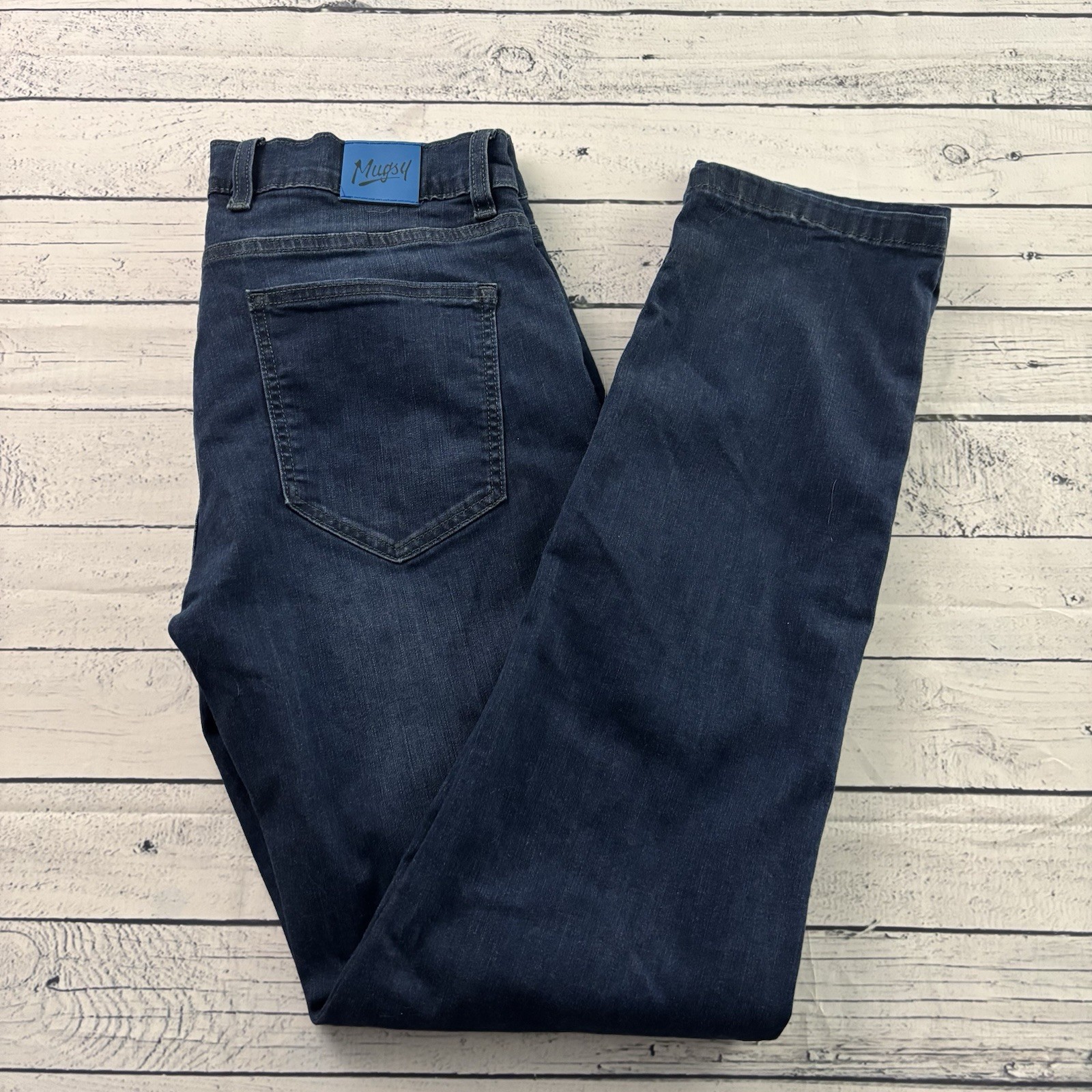 Mugsy Fultons Dark Denim Blue Jeans Men’s 34×34