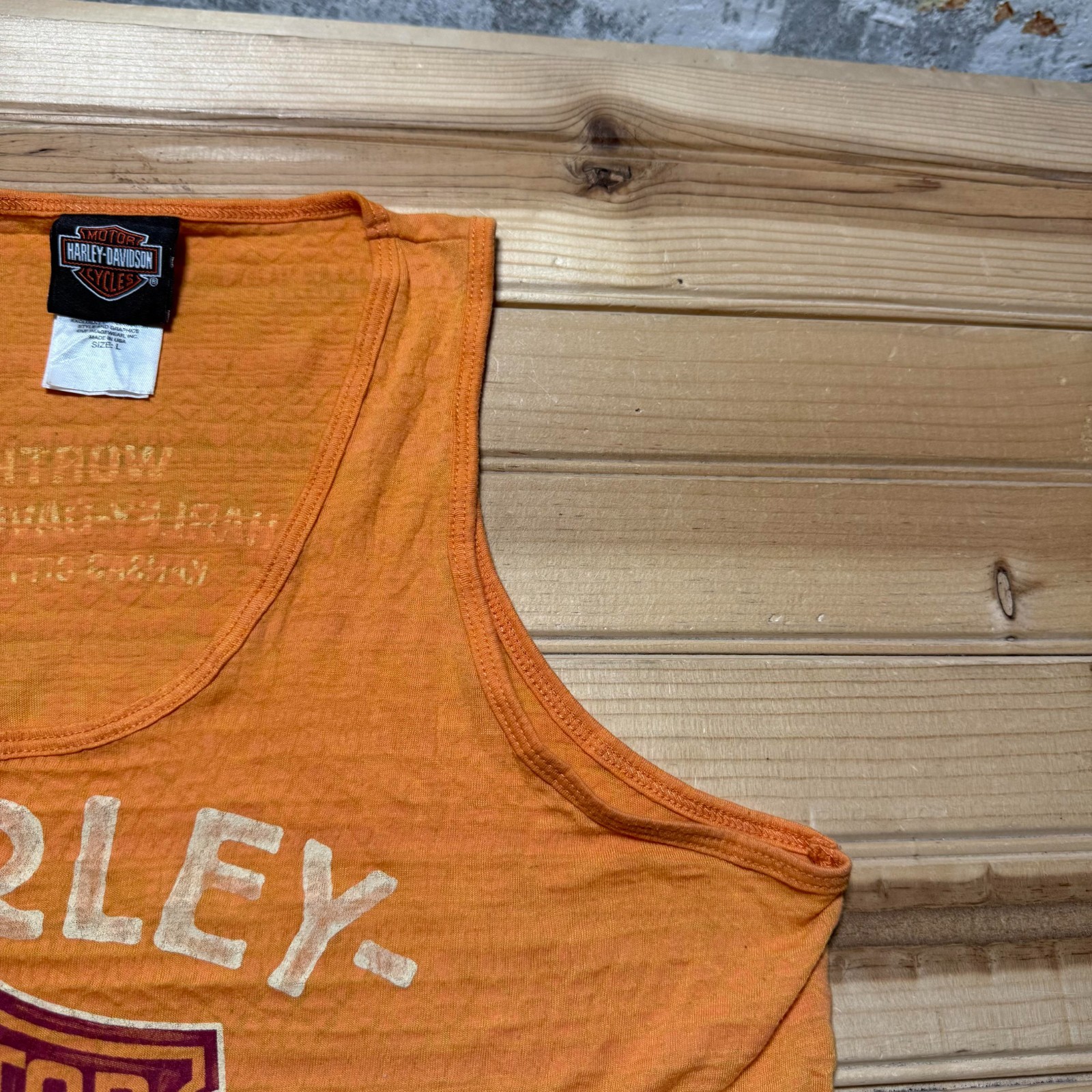 Vintage Y2K Harley Davidson Worth Kansas City Missouri Biker Tank Top Large