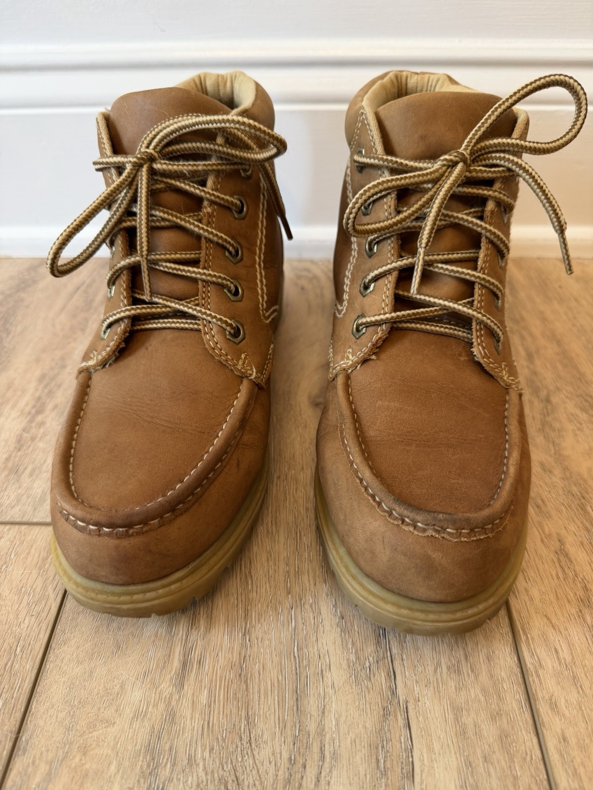 Frye Judith Sport Leather Boots Tan