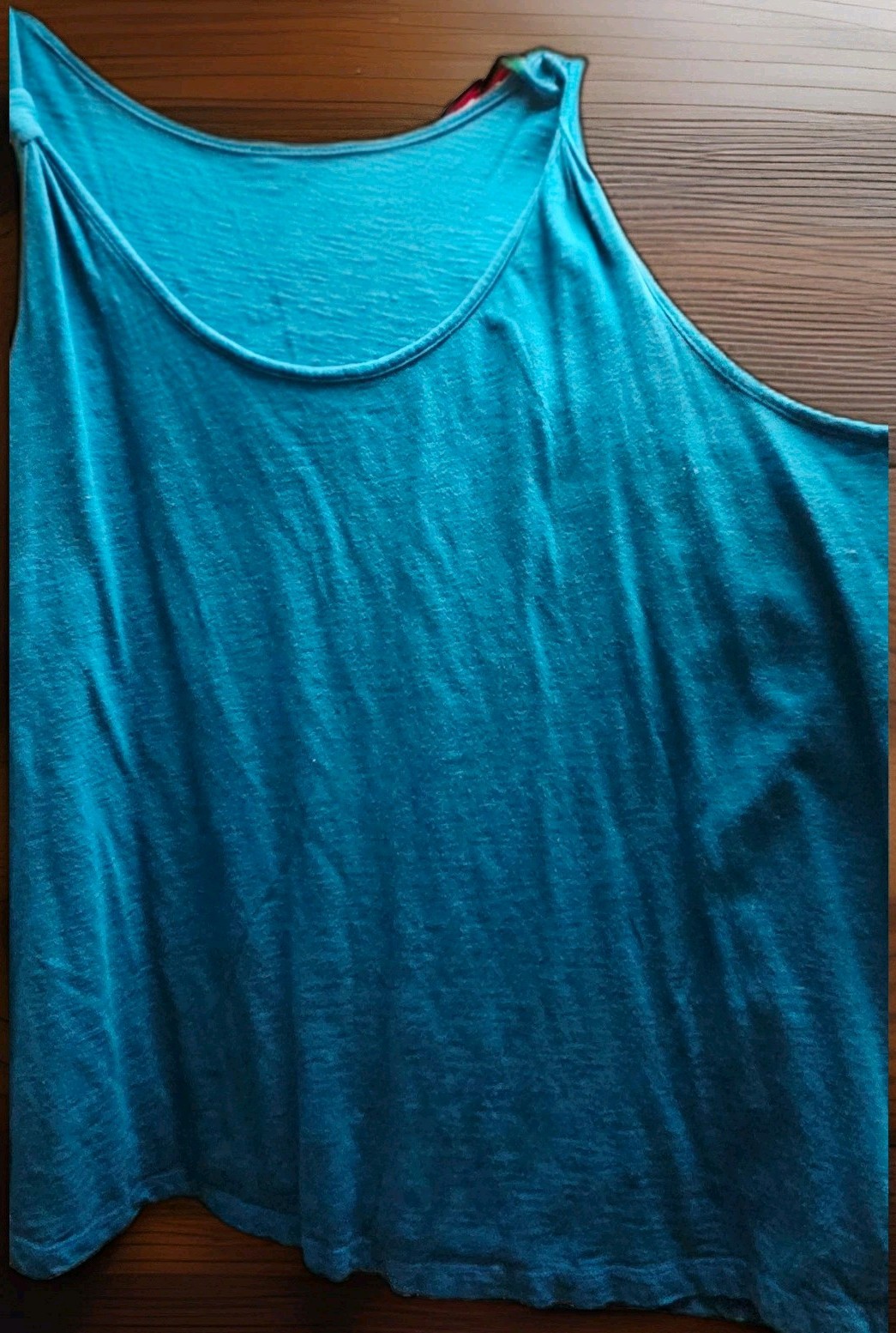 Time and True Woman Tank Top Sleeveless Size XXXL Bluegreen