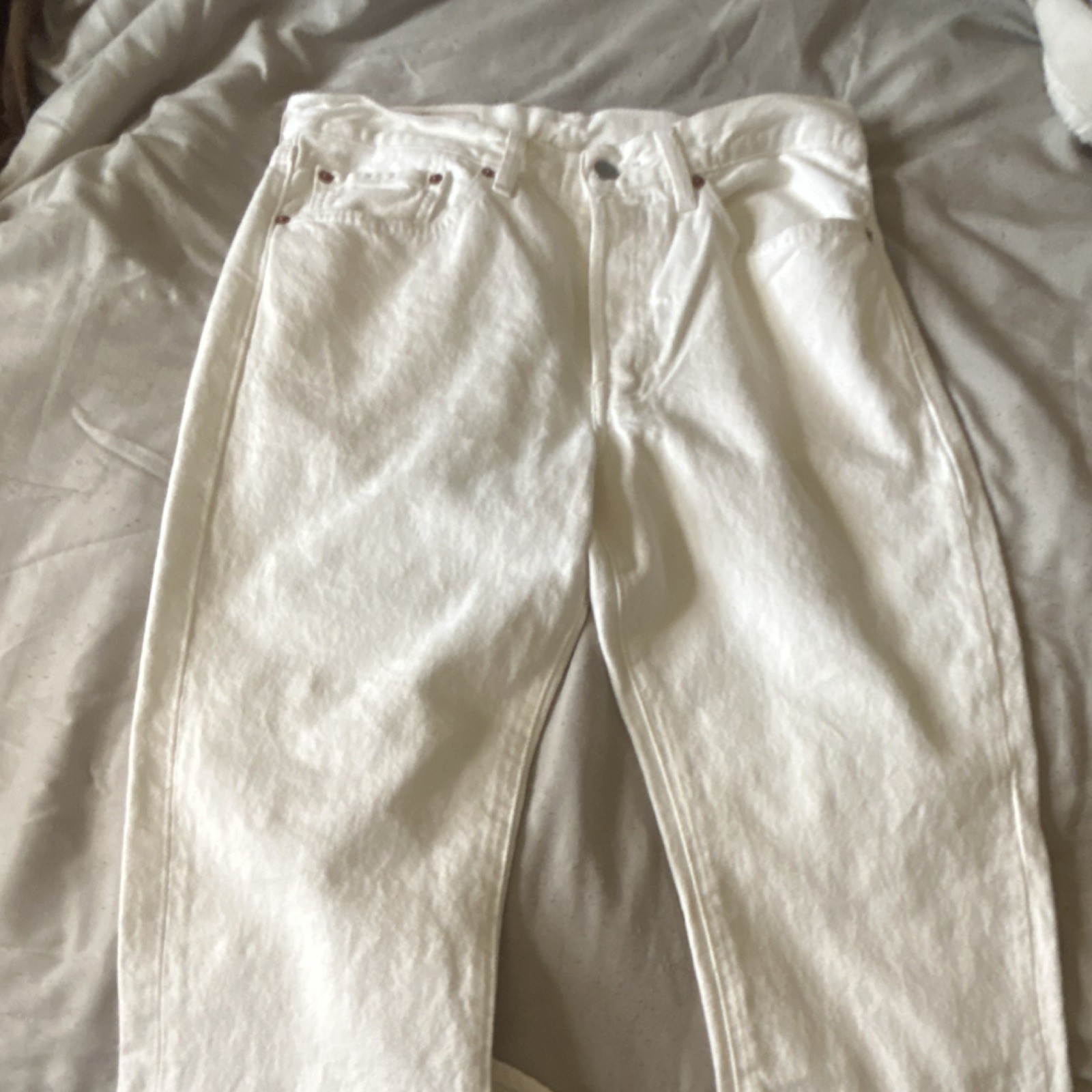 Levi’s 501 DT Denim Tears White Straight Men’s Jeans Cotton Button 5-Pocket