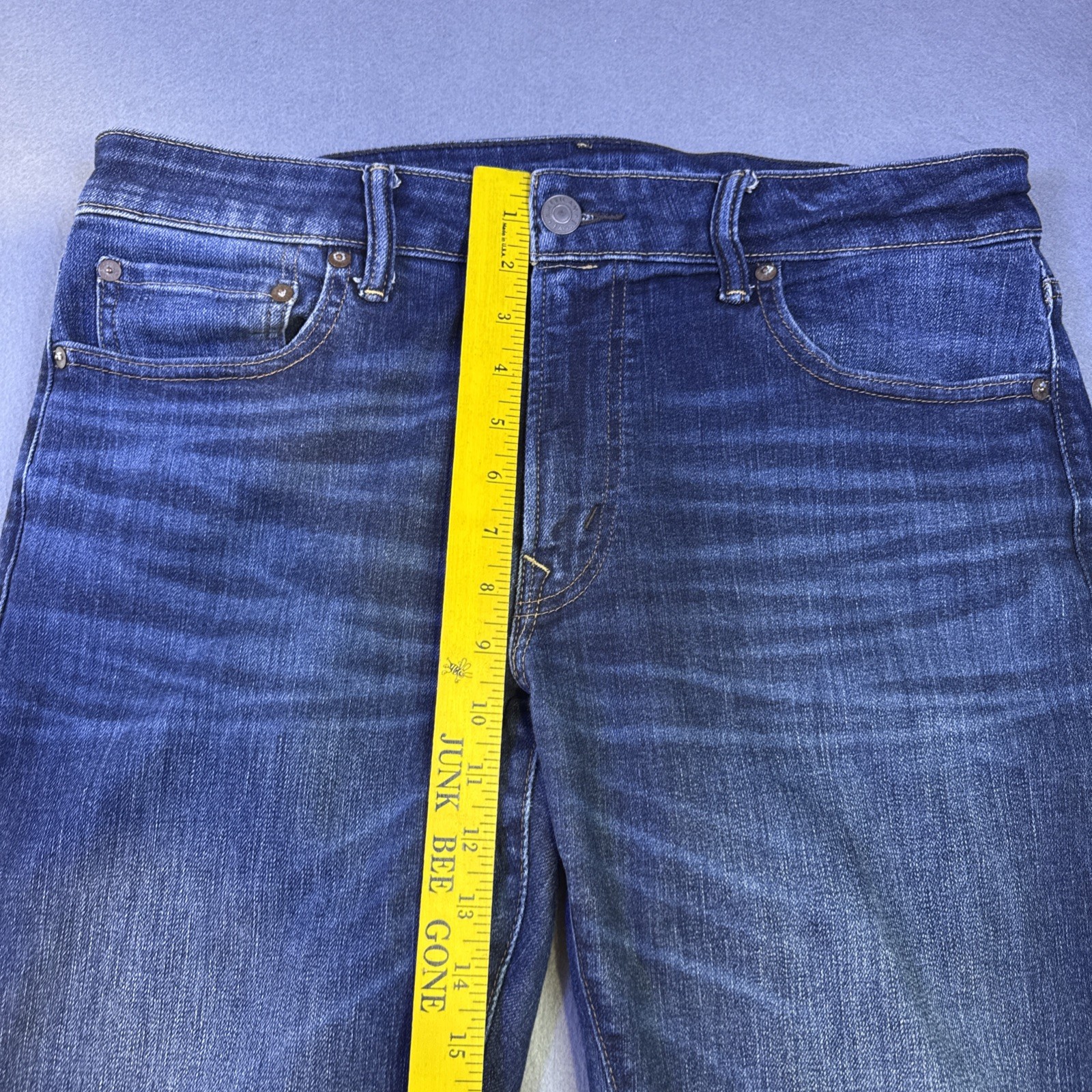 American Eagle Air Flex Plus Dark Wash Men Slim Straight Jeans 33×30 Stretch