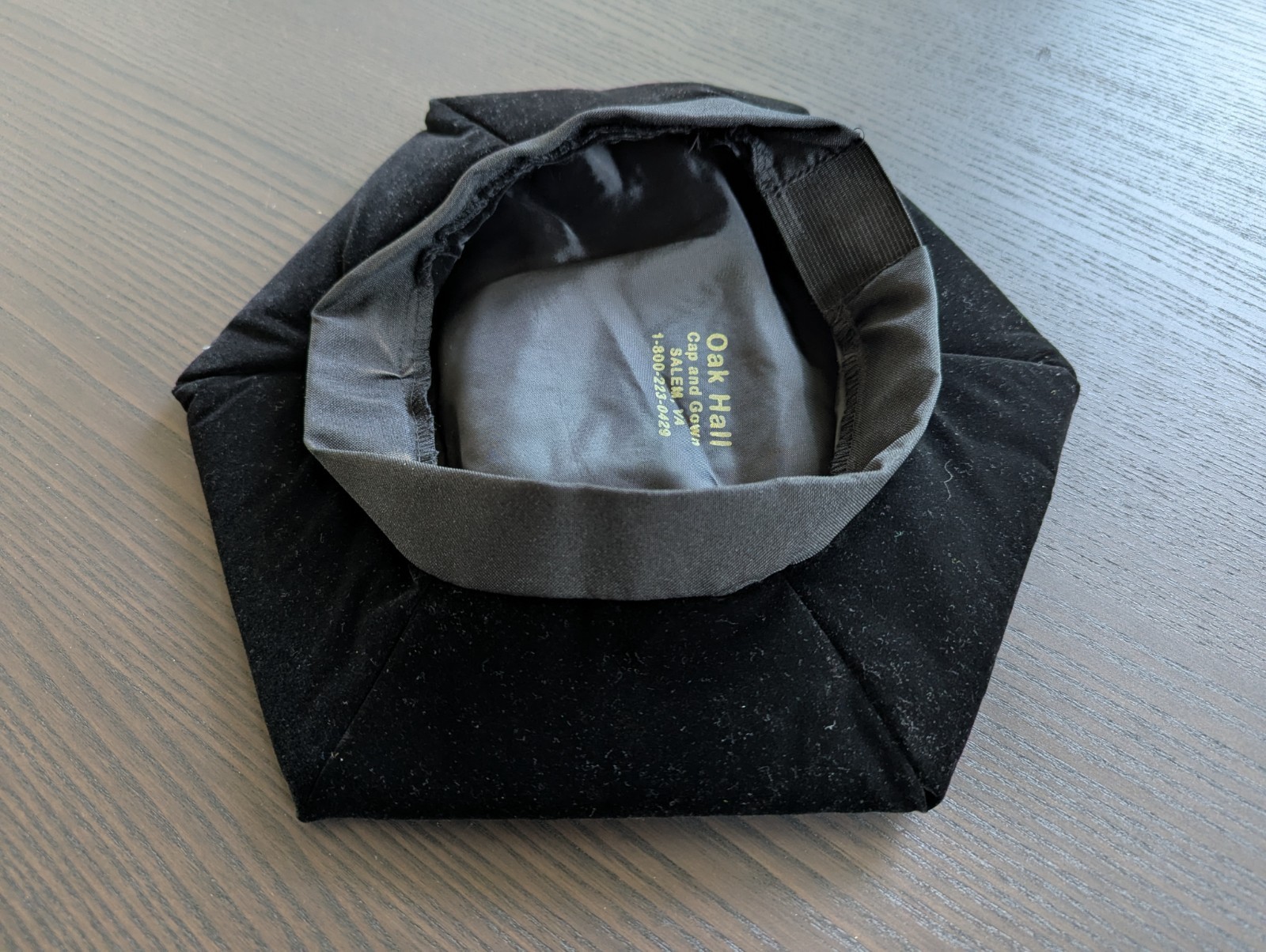 Oak Hall PhD Doctorate Unisex Adults Black Solid Cap Hat One Size Adjustable