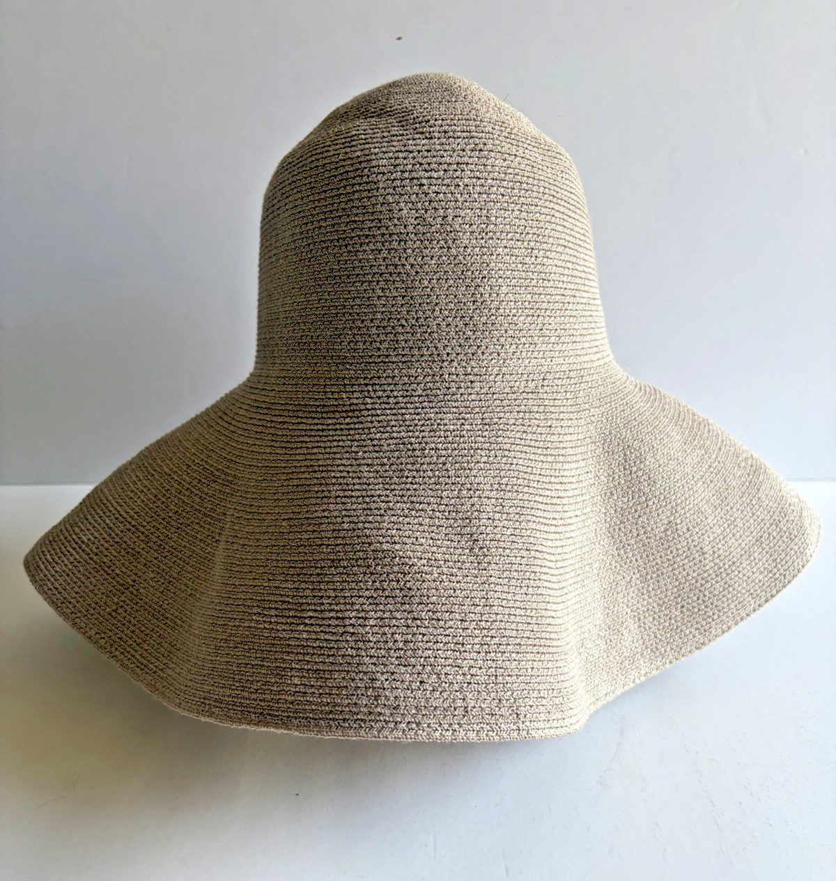 Grevi Sun Hat Wide Brim Manila Hemp Made in Italy Beautiful EUC