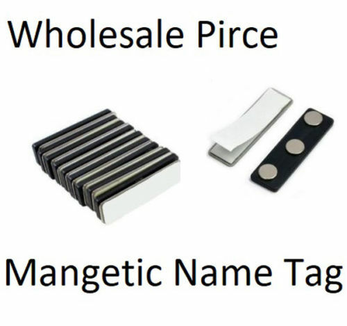 Magnetic Name Badge Backing – Name Tag Faster with Adhesive Magnet Holder Sets