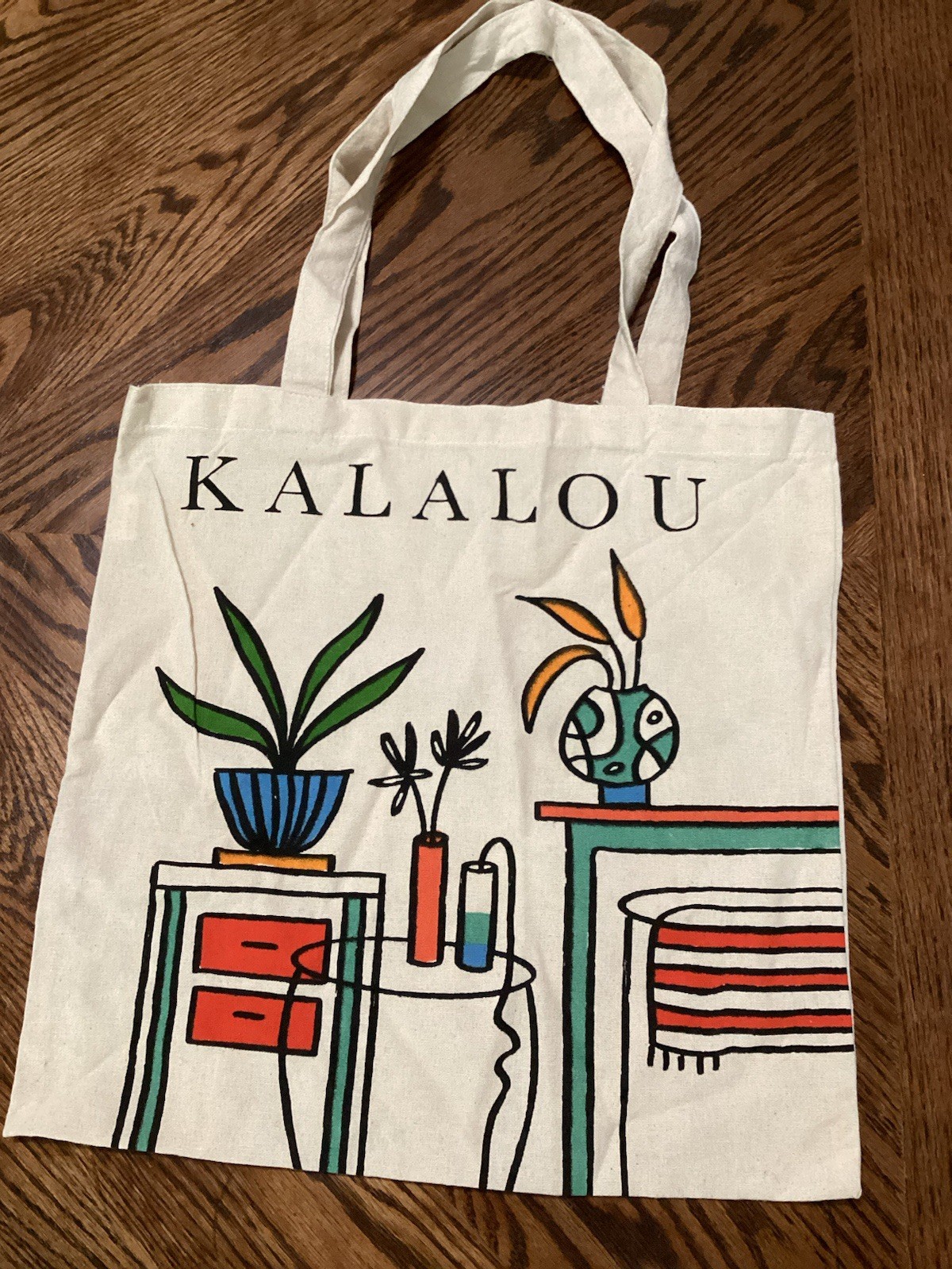 Kalalou Design Canvas Tote Bag MCM Furniture & Houseplants