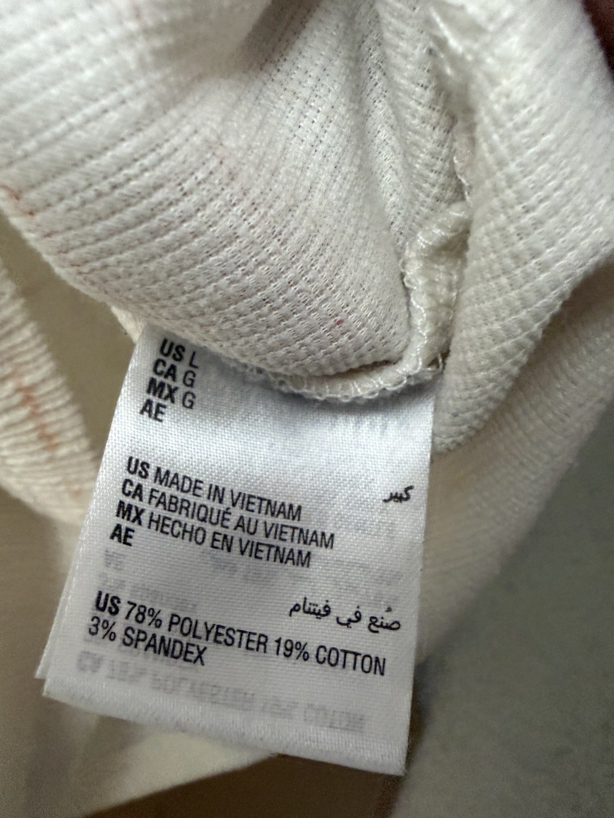 Style & Co Women’s Cream Textured Puff Sleeve Knit Top Size Large