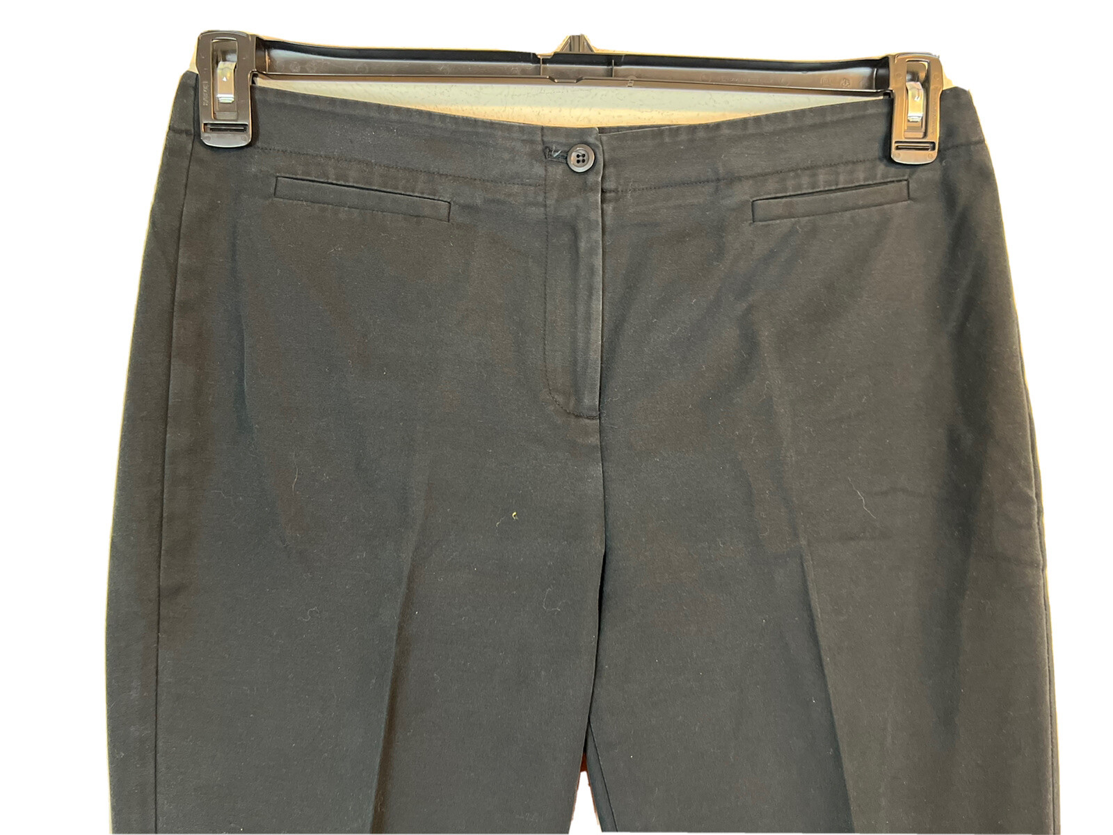 Women’s Black Gallia Moda Stretch Pants. Size 12. 97% Cotton/ 3% Elastane.