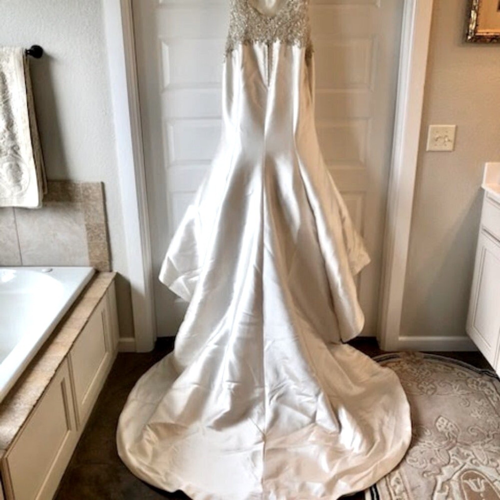 NWT SOTTERO and MIDGLEY Marquette Jeweled Wedding Gown Champagne 10 MSRP $1998