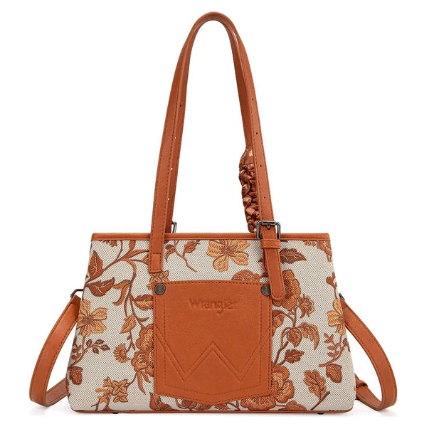 Wrangler Floral Printed Braided Scarf Crossbody Bag