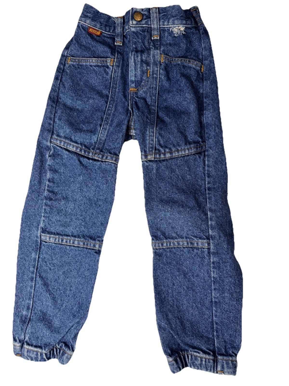 Vintage 80’s 90’s Rustler Dark Jogger Denim Jeans USA Made Hip Hop Grunge SZ 5
