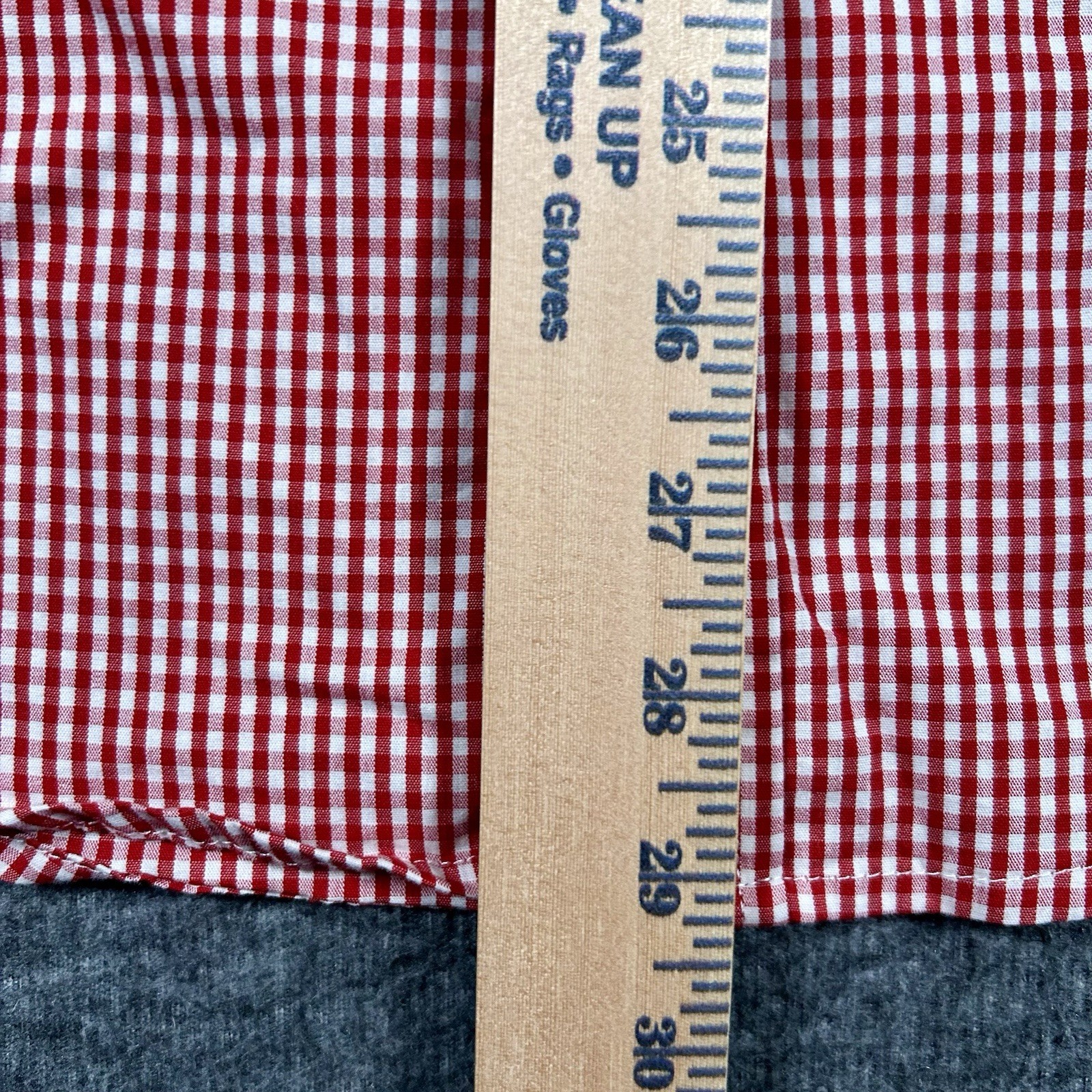 Ralph Lauren Button Down Mens Small Classic Fit Gingham Red White Lightweight LS