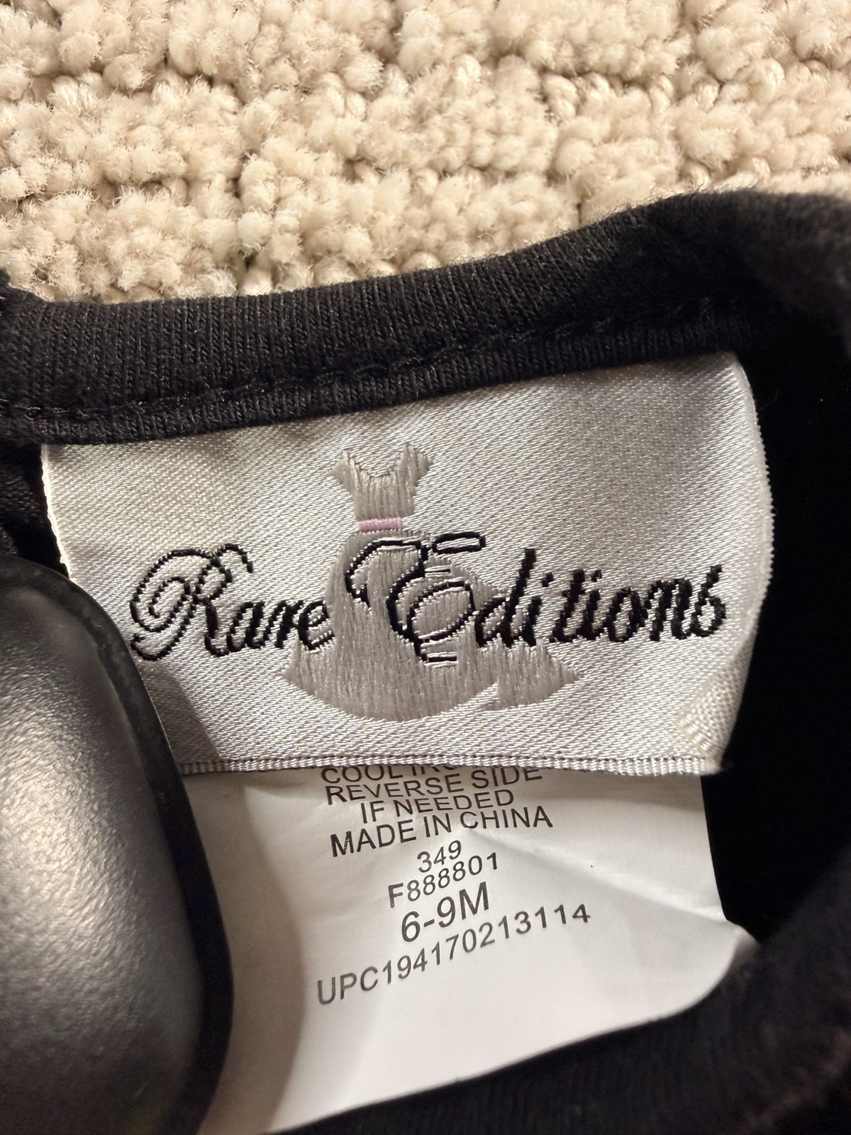 Rare Editions Outfit Girls 6-9M Pumpkin Black White Check Thanksgiving Top Pants