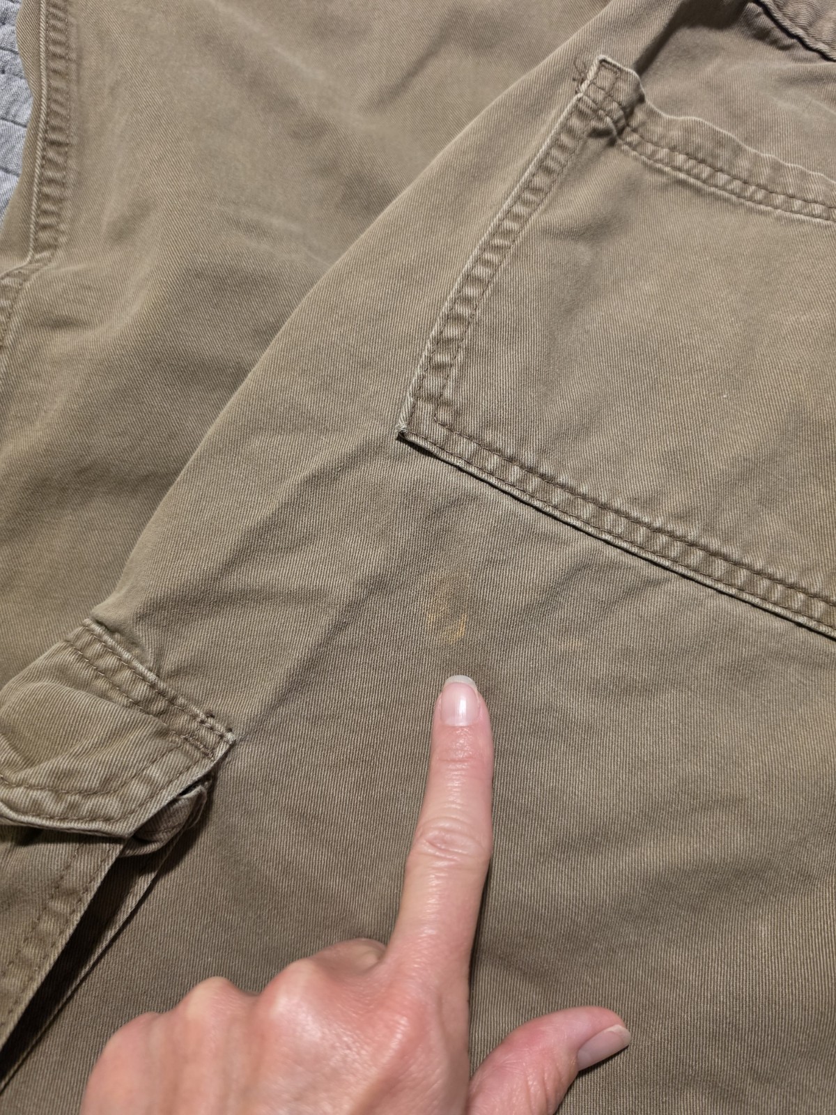 Wrangler Straight Fit 100% Cotton Cargo 34×30 Olive Green
