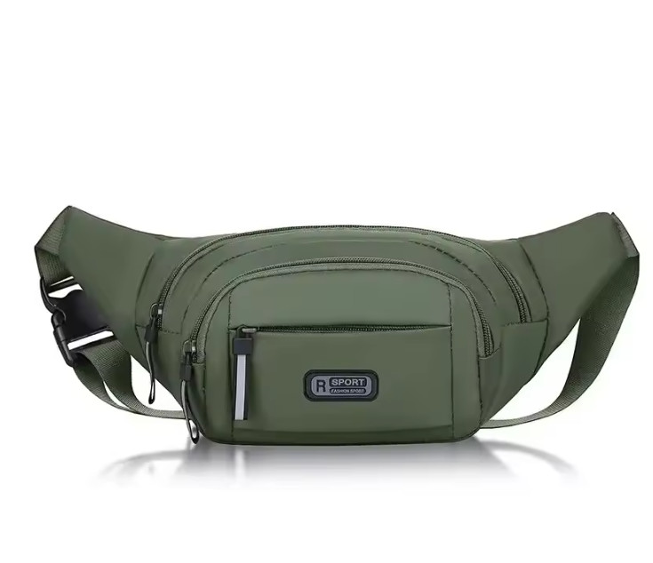Men Canvas Waist Pack Fanny Bag Ultra Thin Anti Theft Running Belt no box