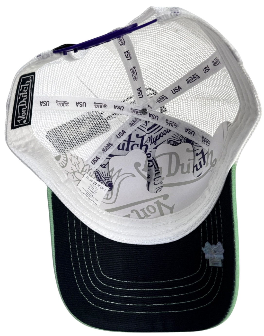 Von Dutch Hat (DARK MAGENTA) Mesh Snapback Trucker One Size BRAND NEW W/ TAGS!