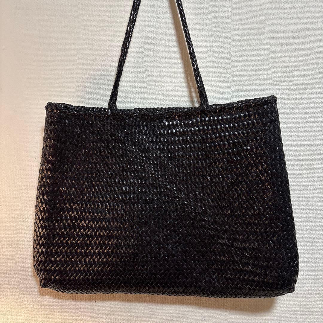 Dragon Diffusion leather mesh tote black shoulder bag
