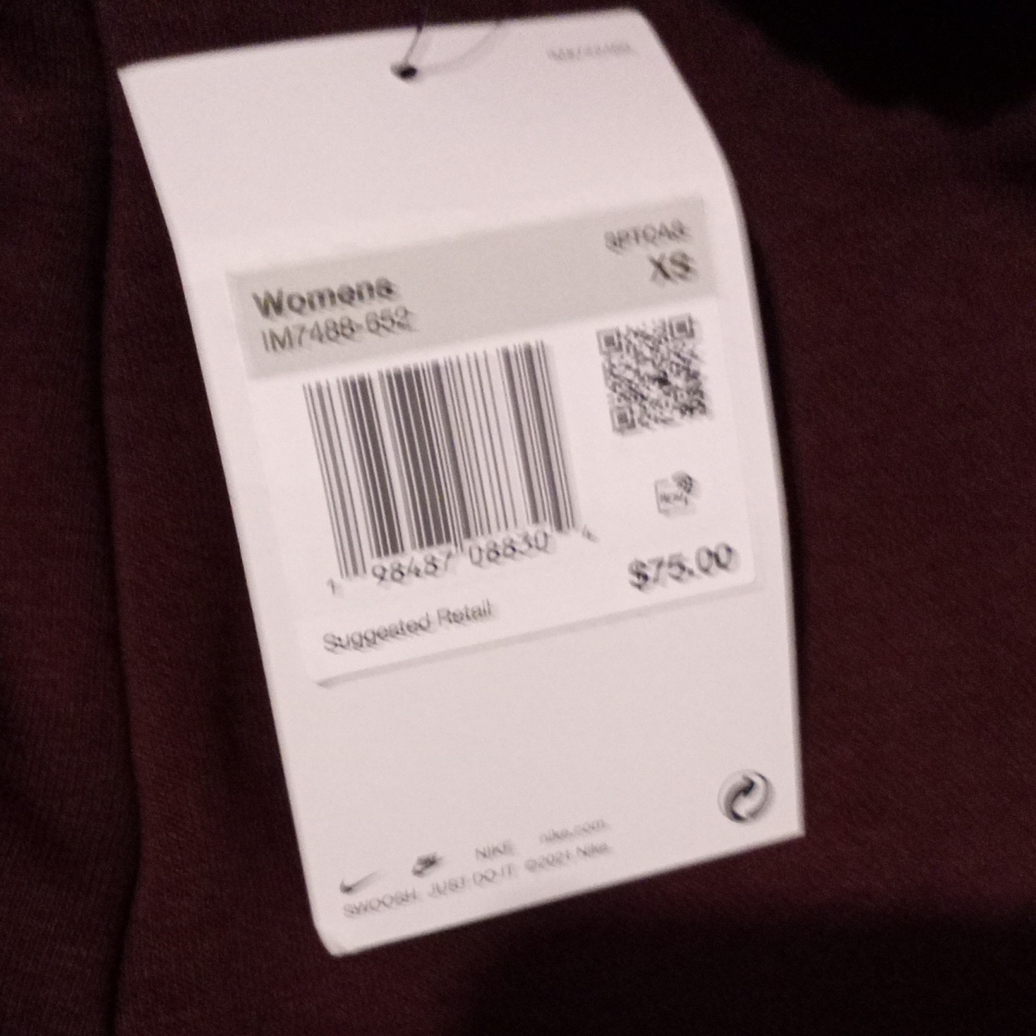 Nike Women’s XS Black Las Vegas Graphic Print Crew Neck Cotton T-Shirt