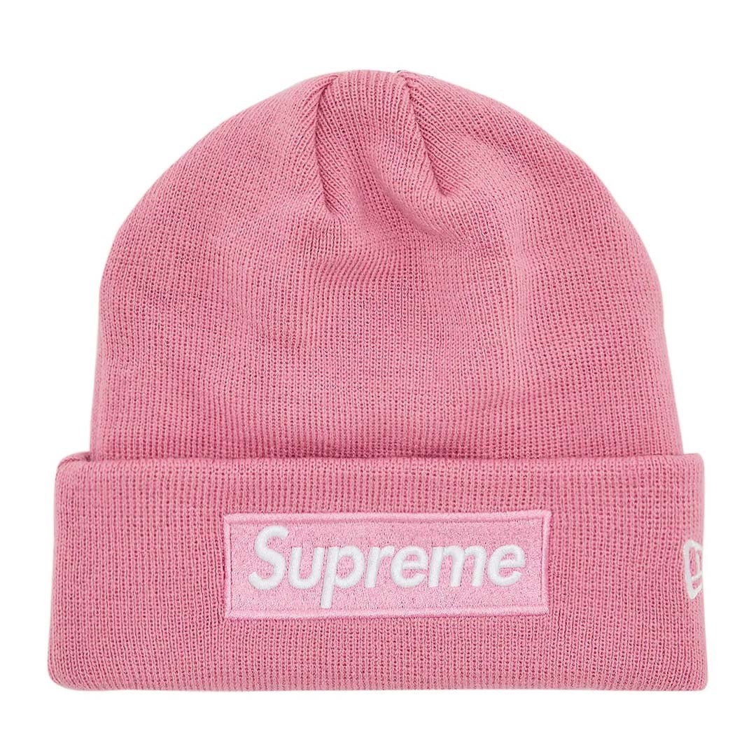Supreme x New Era Box Logo Beanie ‘Dusty Pink’