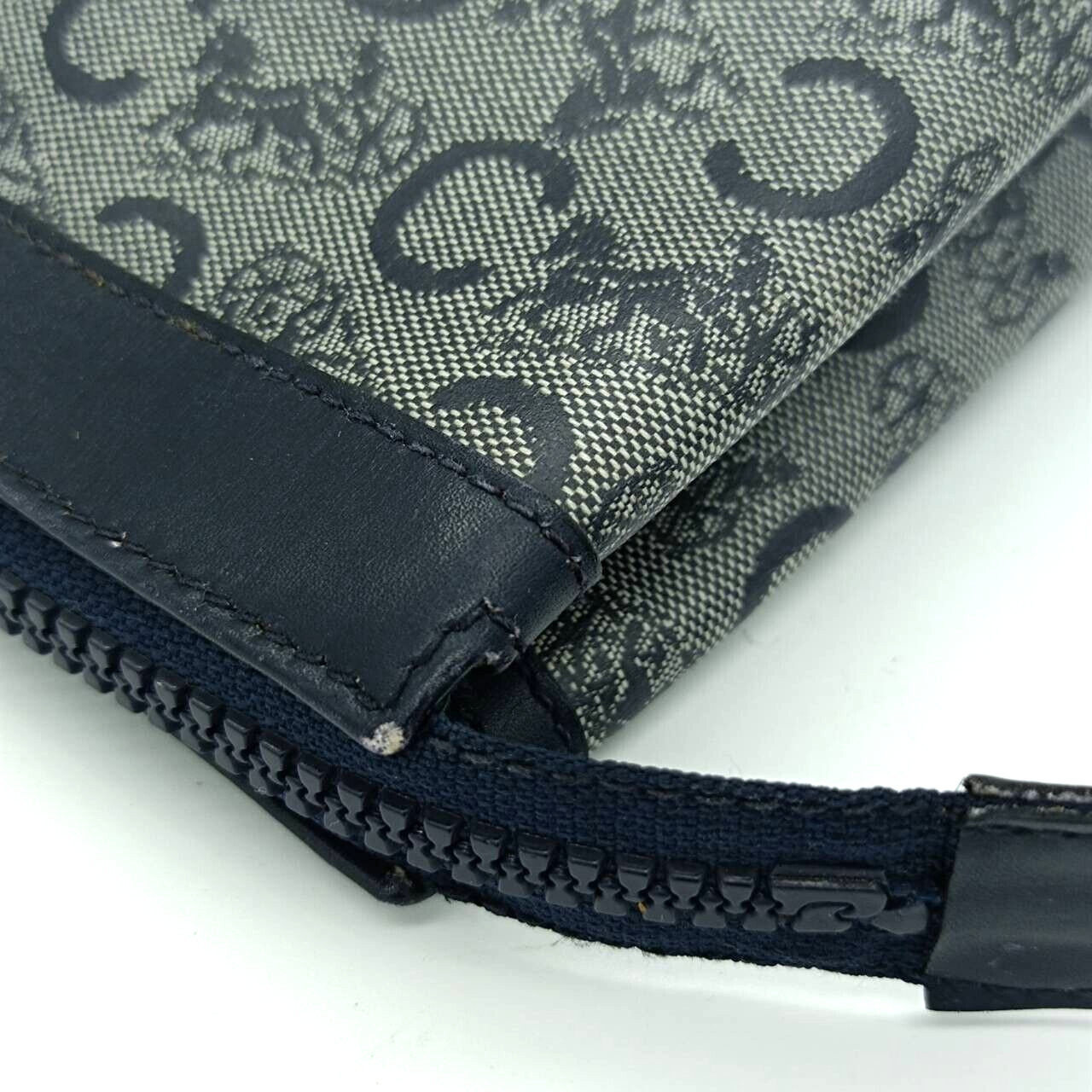 CELINE Clutch bag Hand Bag C Macadam Purse PVC W9in×H6.3in Rank AB