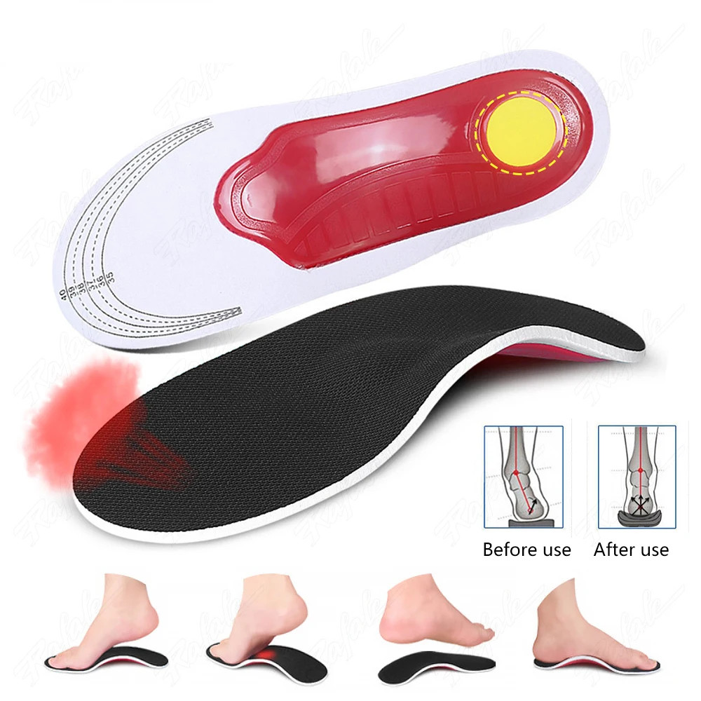 Correction Foot Pain Relief OX Leg Inner Sole for Shoes Arch Support Insole for