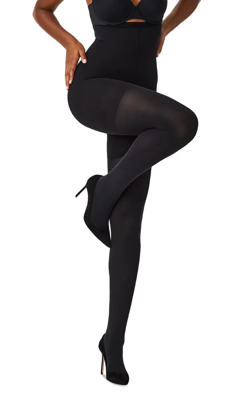 Spanx L106909 Womens Very Black High-Waisted Tight-End Tights Size E