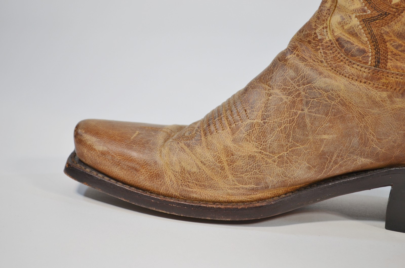 Lucchese Cassidy M4999 Women Western Boots Mad Dog Leather Snip Toe 8.5 B