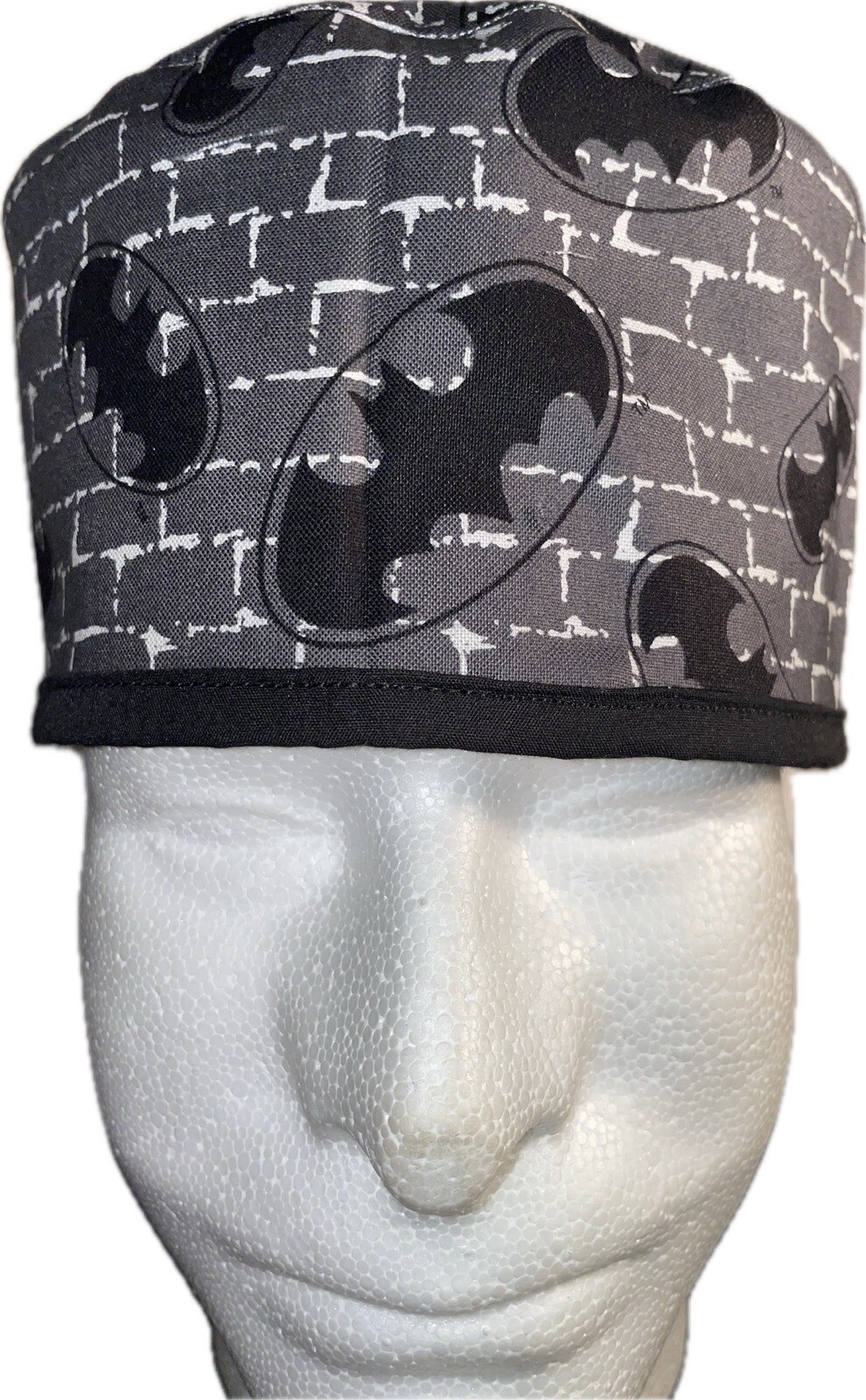 DC Comics Batman Gray Brick Scrub Hat Chemo Cap