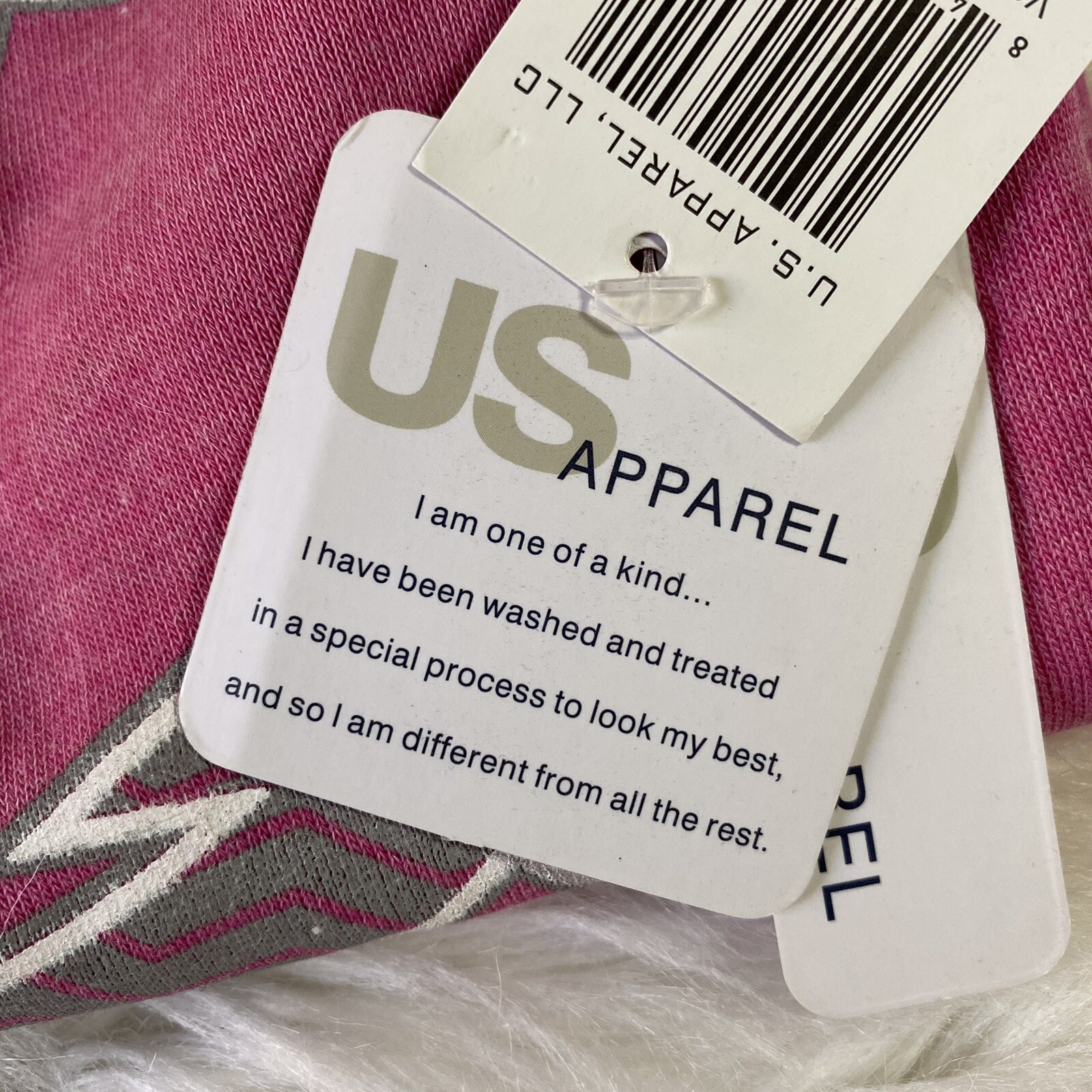 U.S. Apparel NWT Aruba Anchor Pink & Gray Soft Sweater Medium ⚓️