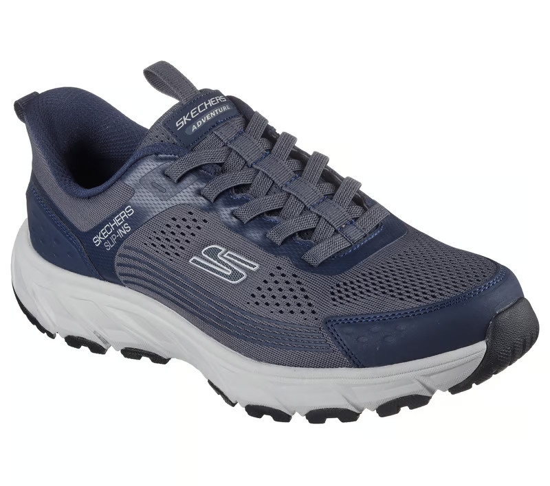 Skechers Shoes Men Slip Ins Slip On Comfort Casual Navy Trail Memory Foam 237800