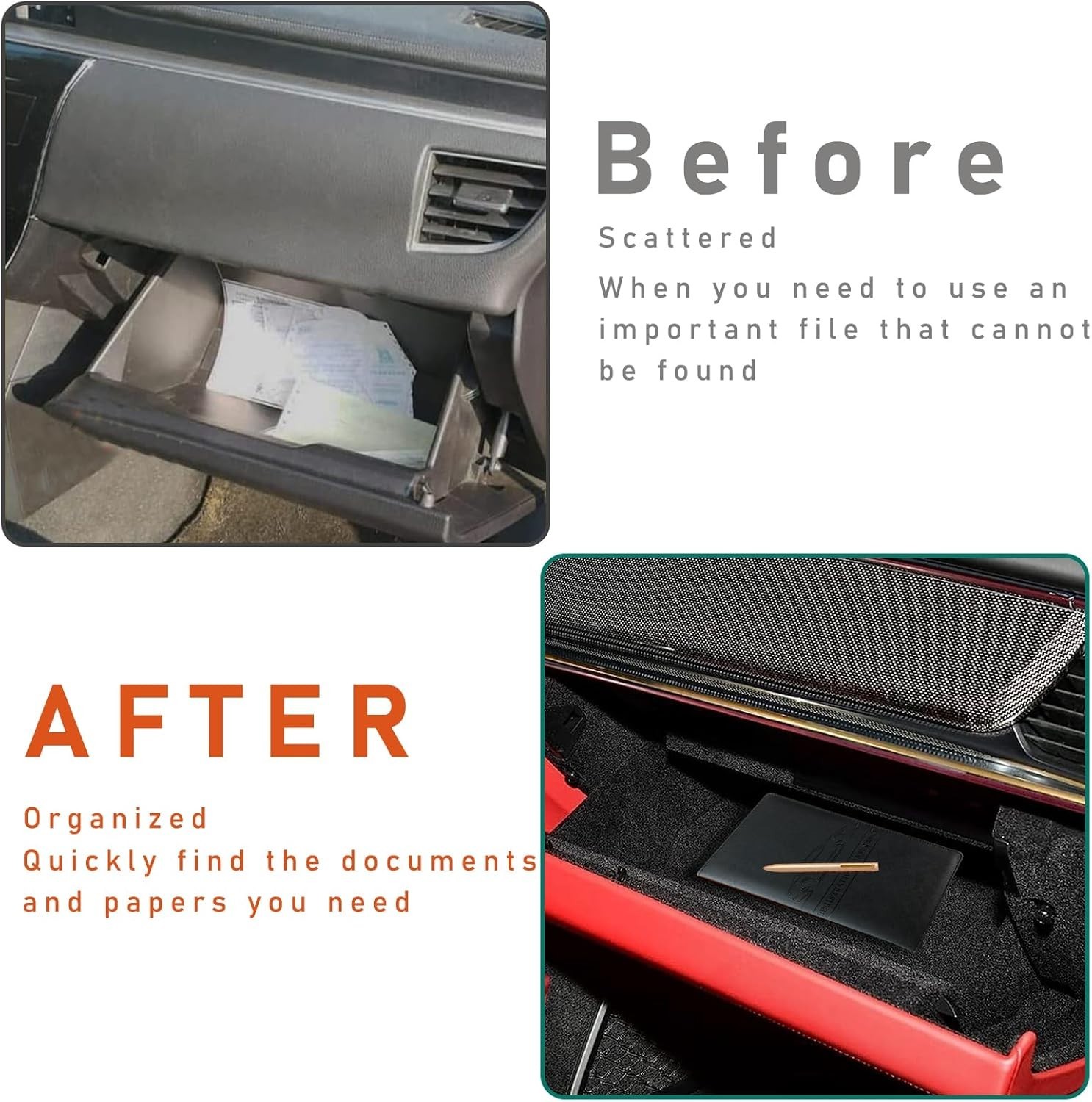 Auto Document Holder Registration Insurance Card Storage Wallet Organizer
