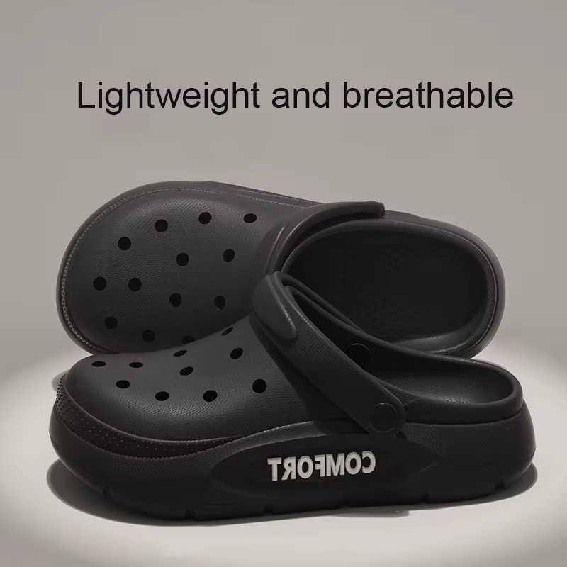 Antislip Garden Clogs Thick Sole Mules Men Women Comfort Beach Sandals