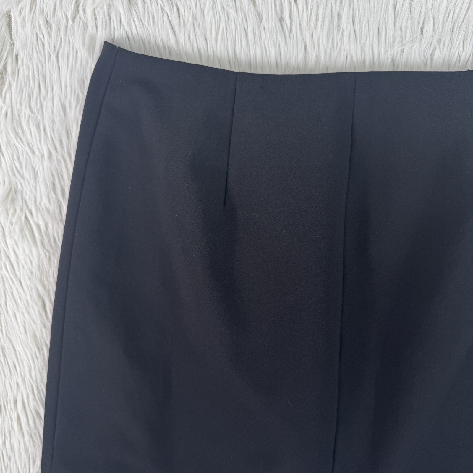 Madewell Ignition Black Zipper Accent Asymmetric Mini Wrap Skirt Women’s Size 4