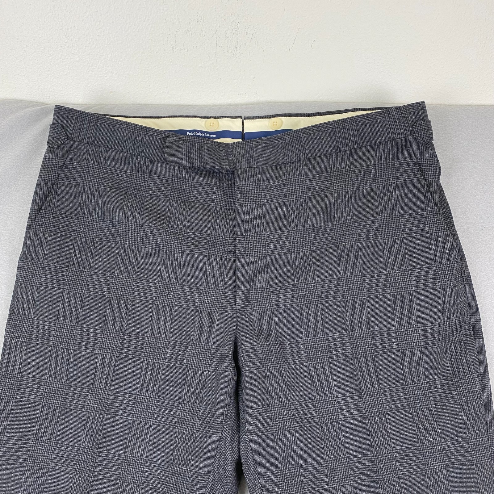 Ralph Lauren Polo Pants Mens 36 Dress Trouser Italy unhemmed side pull