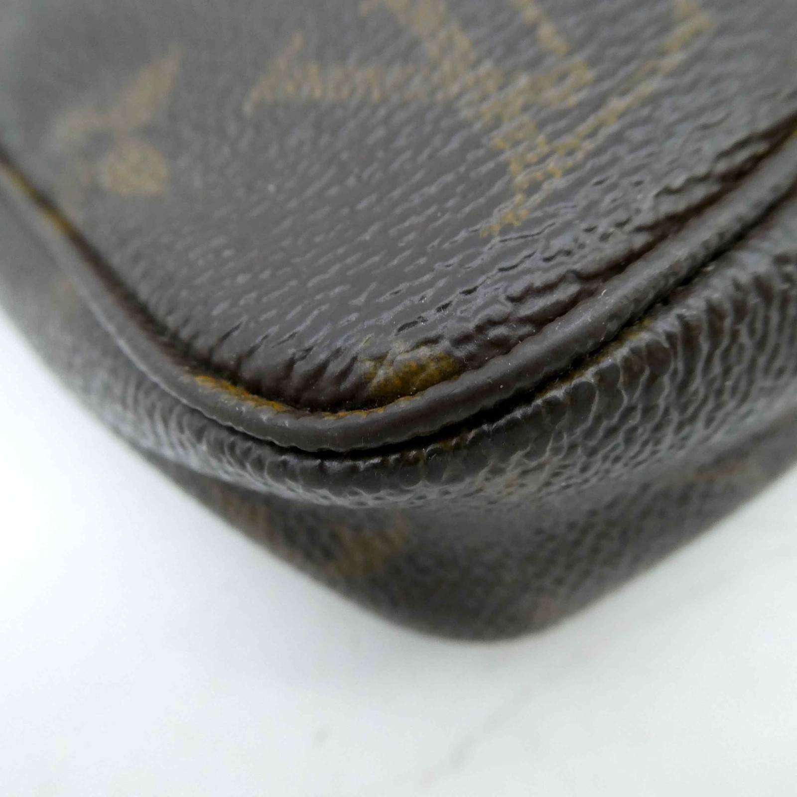 [Genuine Strap] Louis Vuitton Pochette Accessoires Bag PVC M51980 Monogram 1055