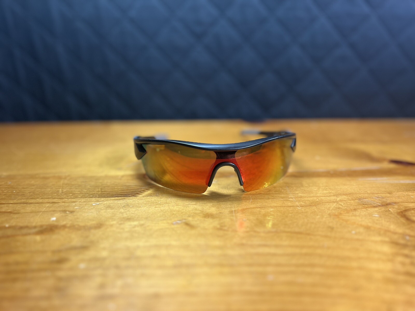 Battle Vision Z22-4422 Wrap Sunglasses Black Polarized Used