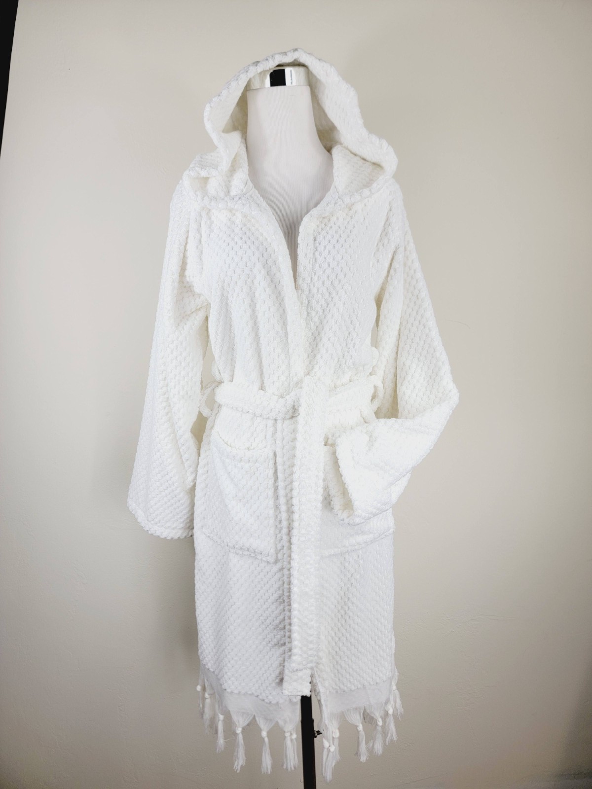 100% Cotton Terry Cloth Bathrobe Unisex | Plush Robe | Kimono | Spa Sauna