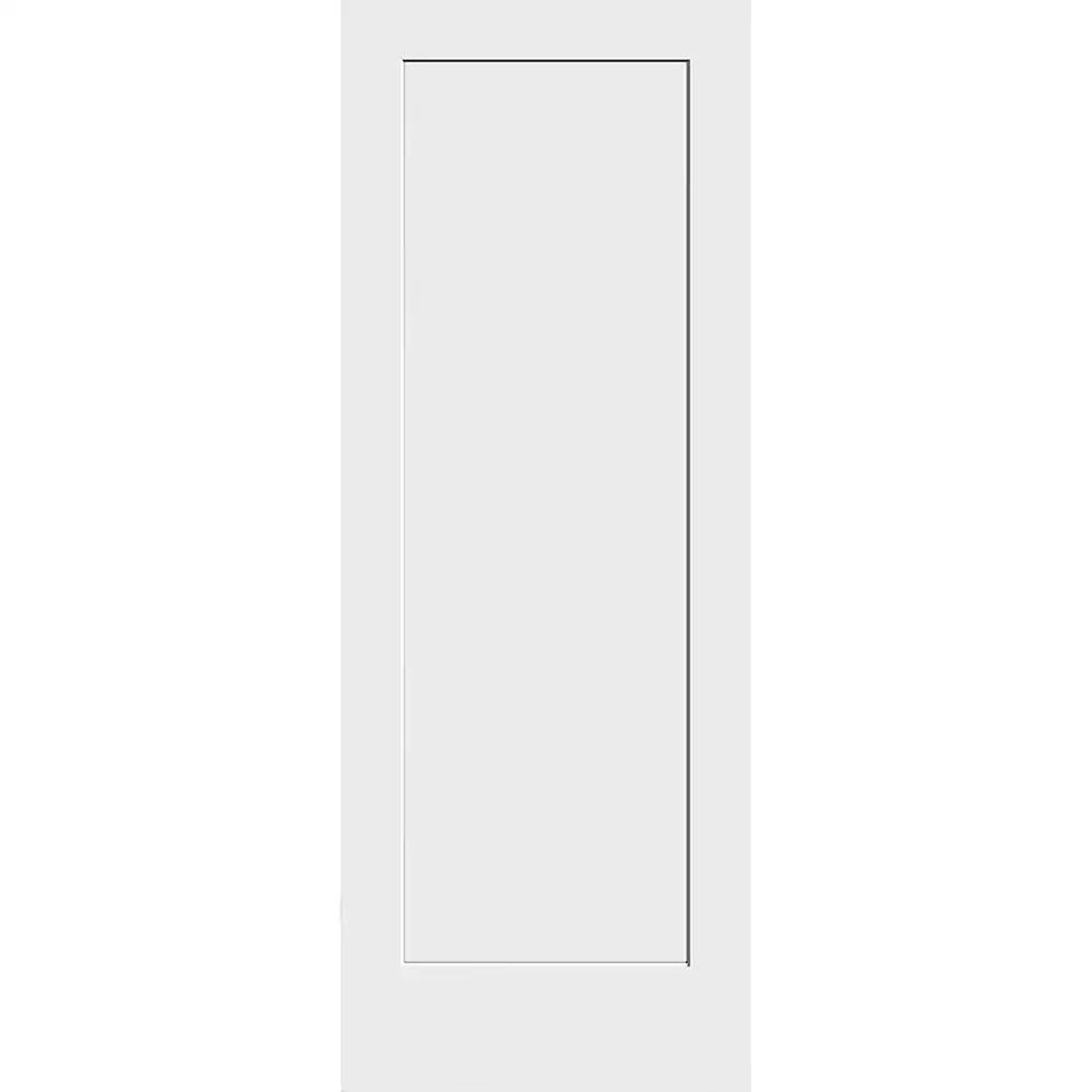 CODEL Doors Shaker Interior Doors 18-in x 80-in White 1-panel Smooth Solid|27417