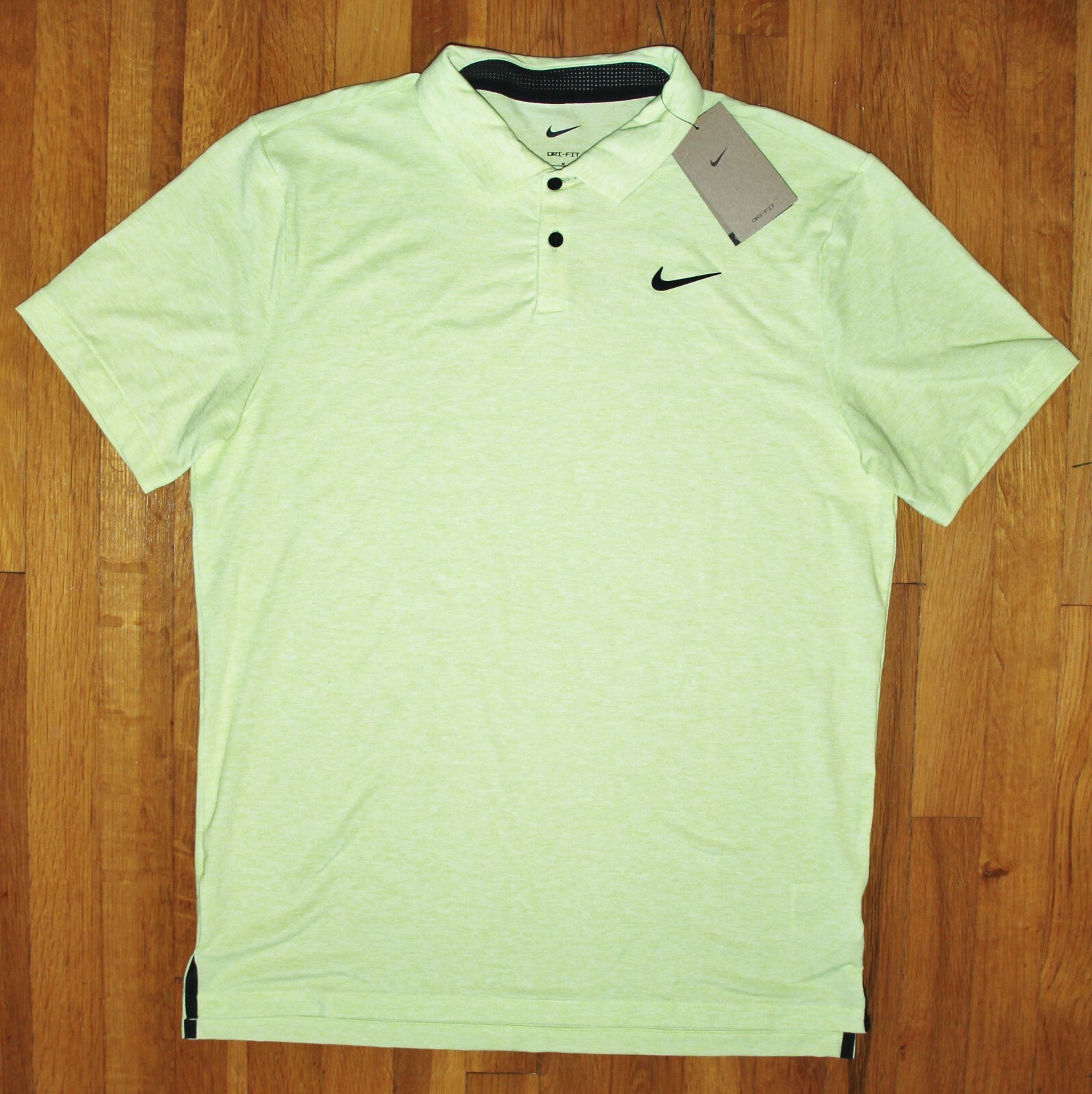 Nike Dri-Fit Tour Golf Polo Shirt Mens M L XL 2XL Light Lemon Twist DV3123-736