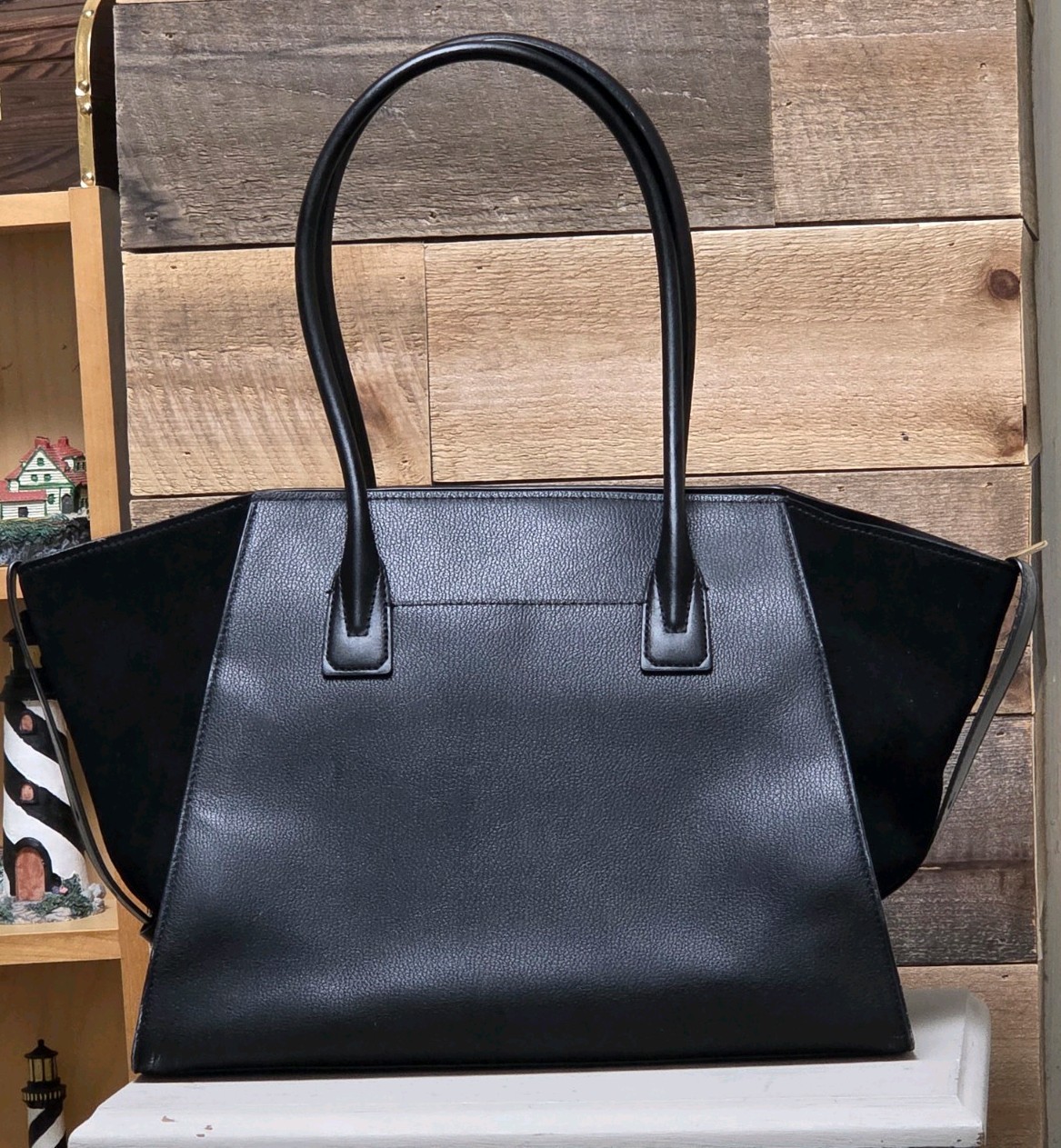 Michael Kors Avril Extra-Large Leather Top-Zip Tote Bag Leather Premium Suede