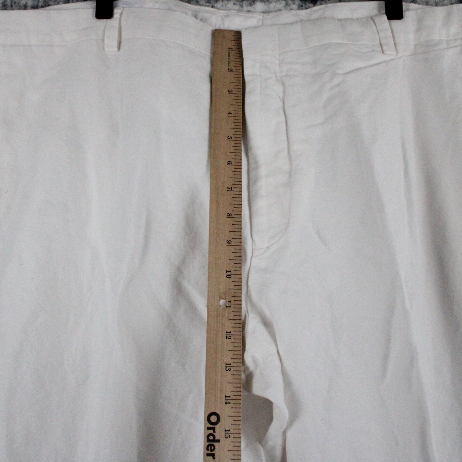 Murano Baird McNutt Linen Pants Mens 46 x 29 Alex Fit White Flat Front Trousers