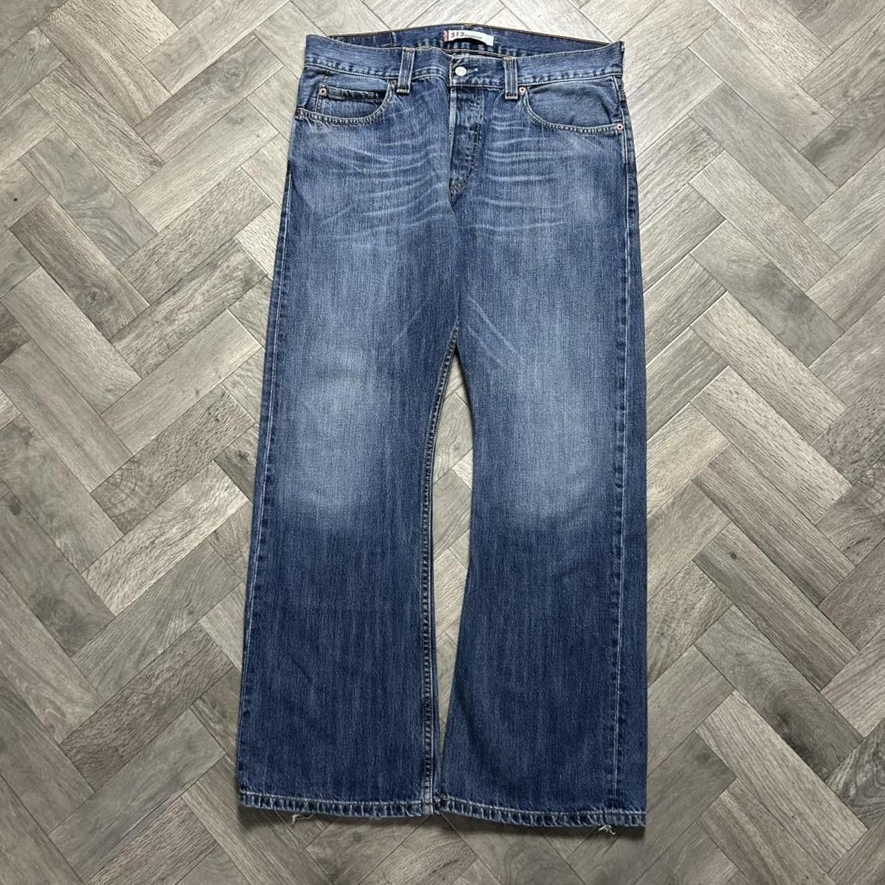 Levis 512 Bootcut Jeans W36 L32 Blue Denim Mens 100% Cotton Vintage 00s Y2K