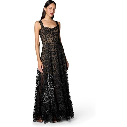 Dress The Population Womens Anabel Sweetheart Bustier Maxi Dress, Size Large